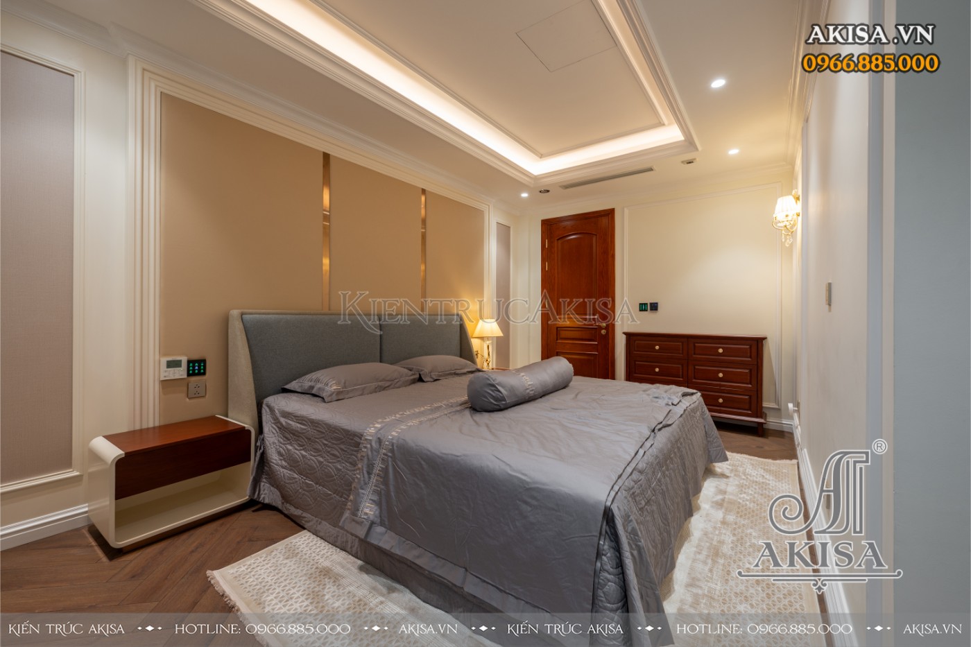 hoàn thiện nội thất biệt thự liệt kề - phòng ngủ 02