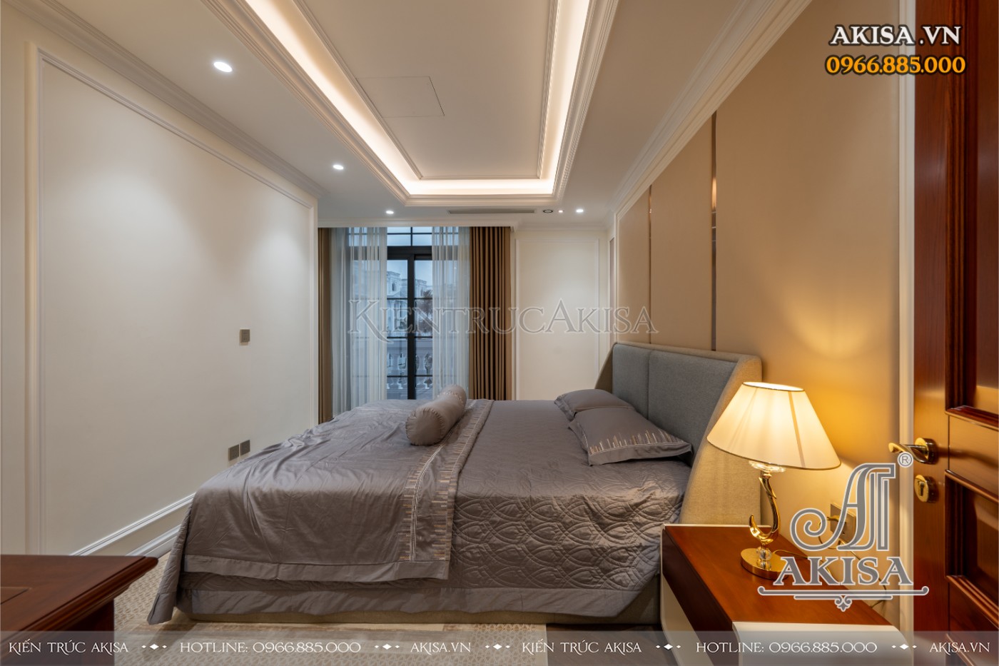 hoàn thiện nội thất biệt thự liệt kề - phòng ngủ 02