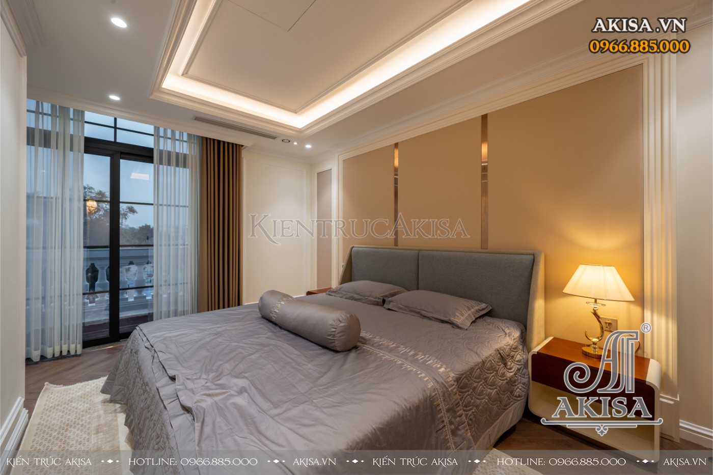 hoàn thiện nội thất biệt thự liệt kề - phòng ngủ 02