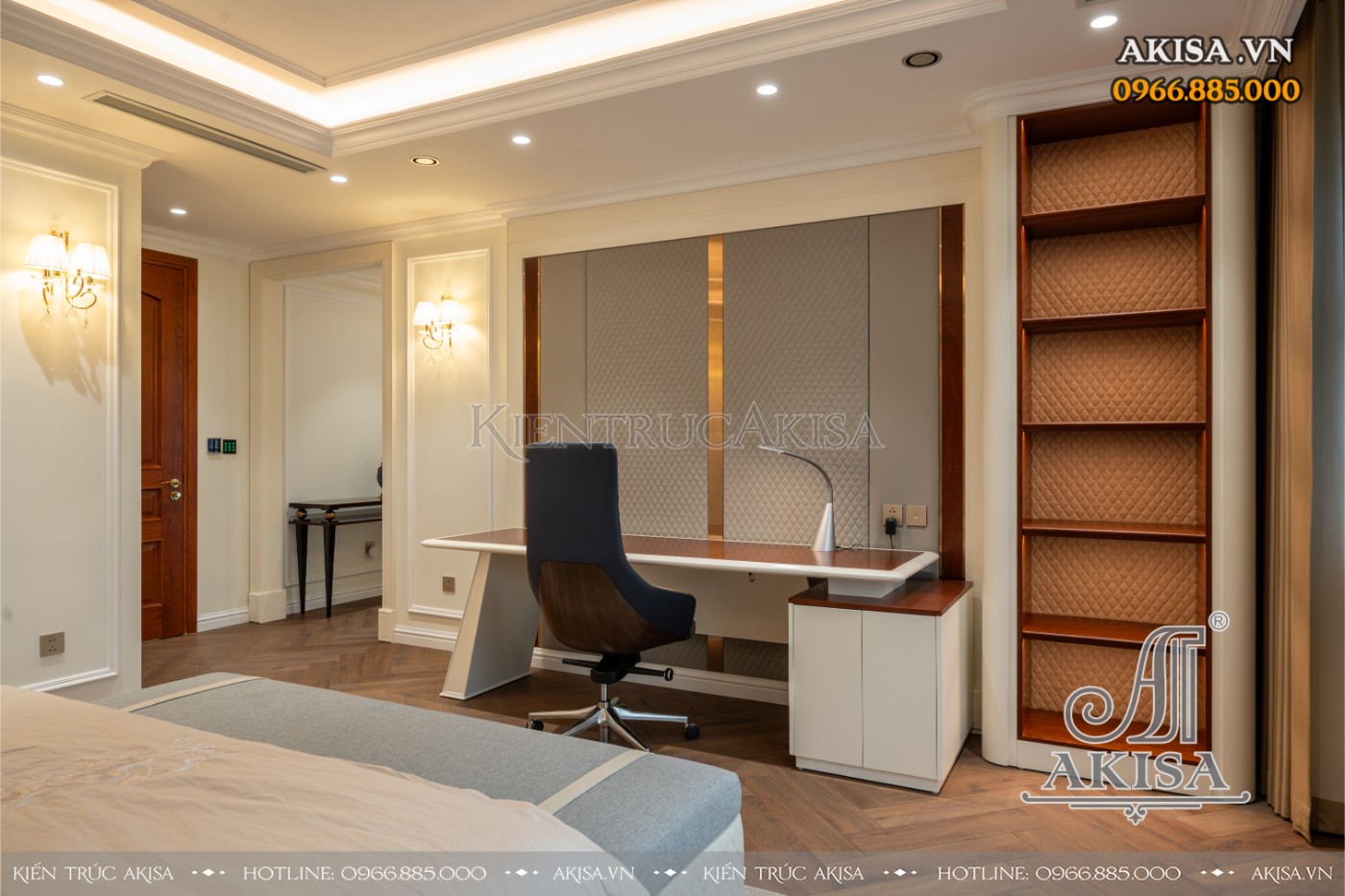 hoàn thiện nội thất biệt thự liệt kề - phòng ngủ 03