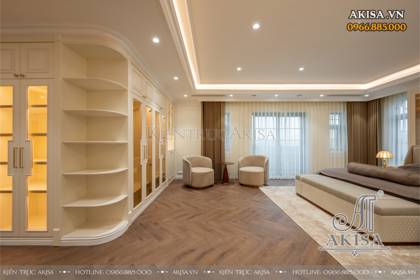 hoàn thiện nội thất biệt thự liệt kề - phòng ngủ 04