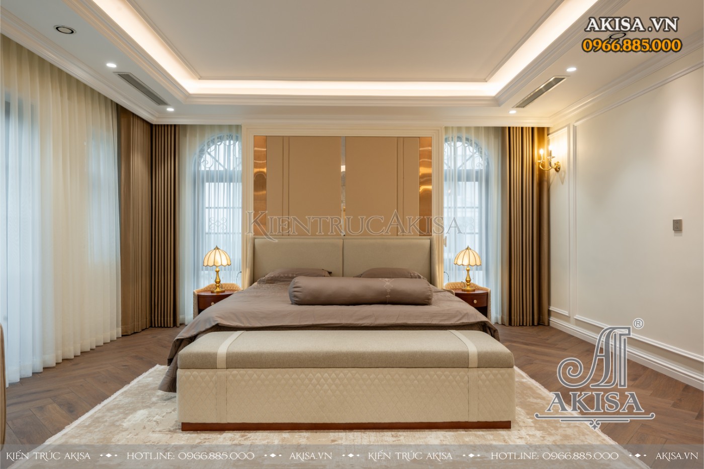 hoàn thiện nội thất biệt thự liệt kề - phòng ngủ 04