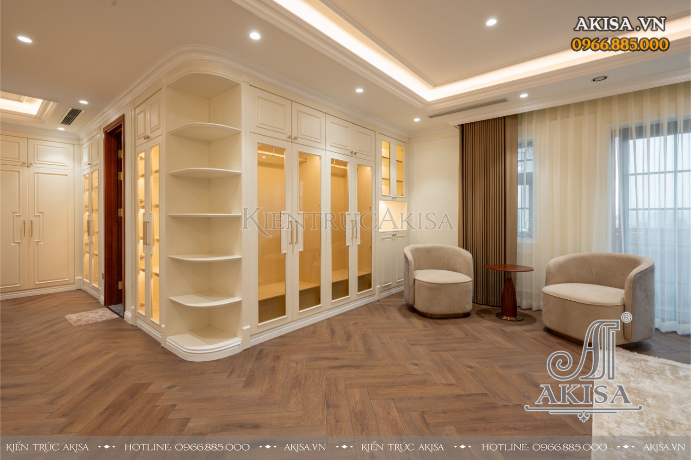 hoàn thiện nội thất biệt thự liệt kề - phòng ngủ 04