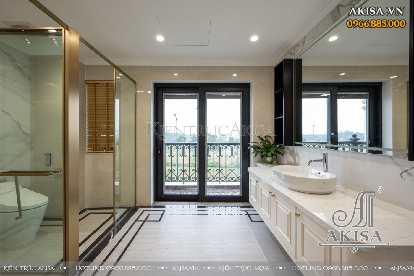 hoàn thiện nội thất biệt thự liệt kề - phòng WC