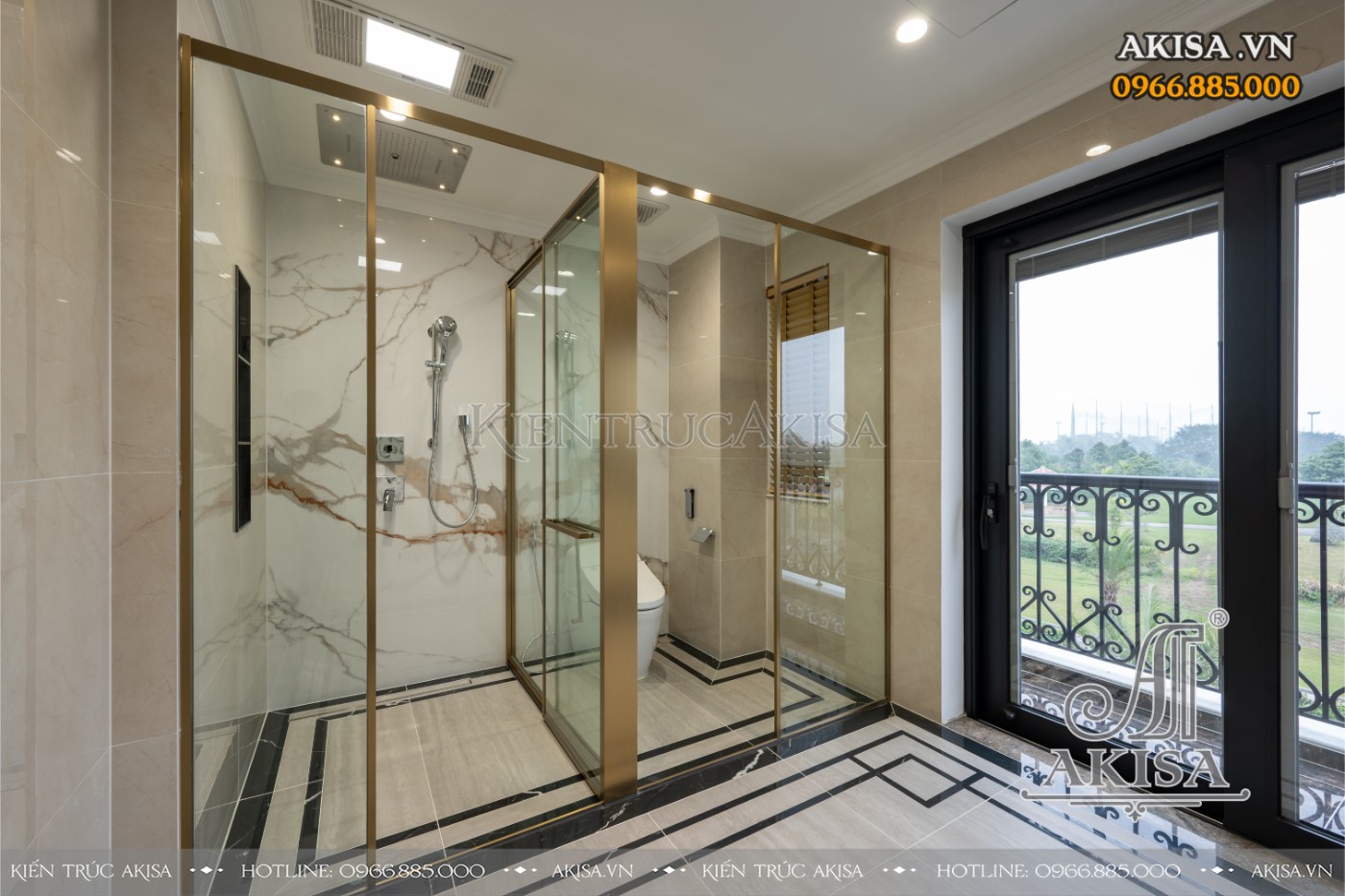 hoàn thiện nội thất biệt thự liệt kề - phòng WC