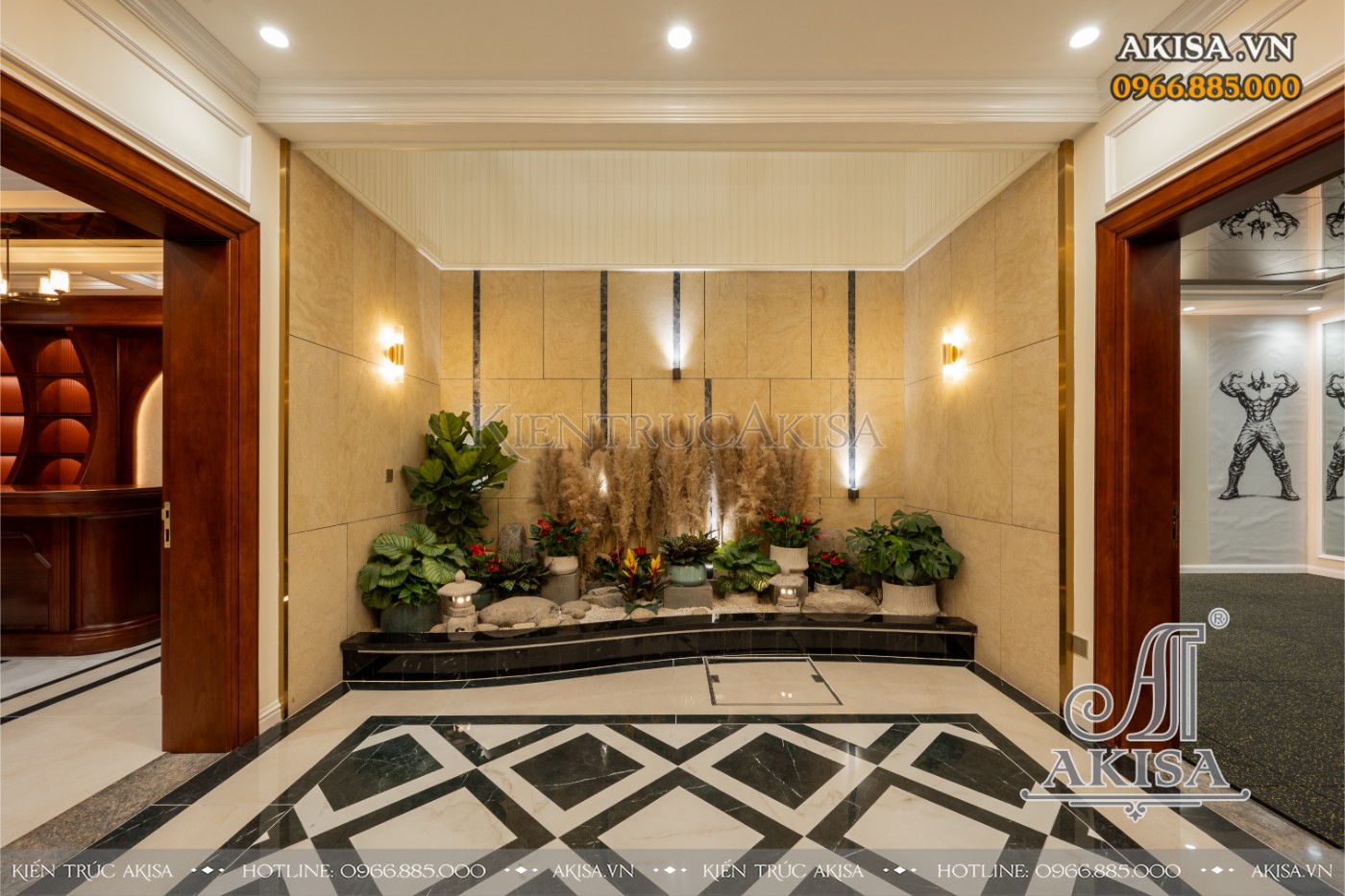 hoàn thiện nội thất biệt thự liệt kề - phòng rượu