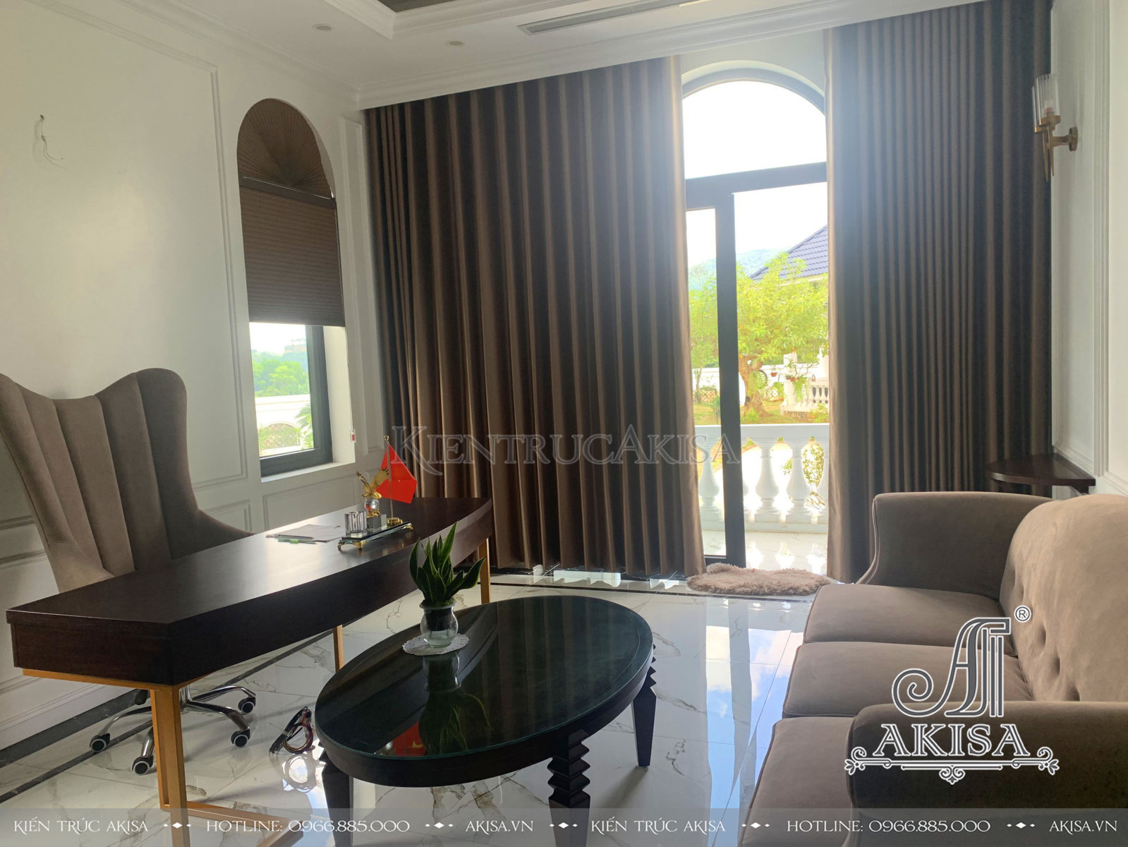 Hình ảnh hoàn thiện nội thất biệt thự 1 tầng