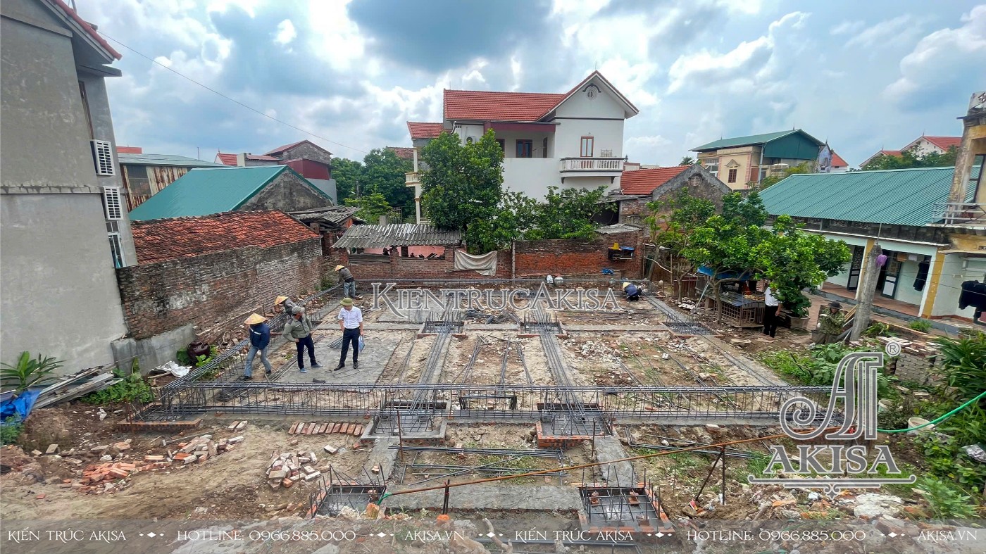 Giám sát thi công biệt thự tân cổ điển 2 tầng tại Hưng Yên