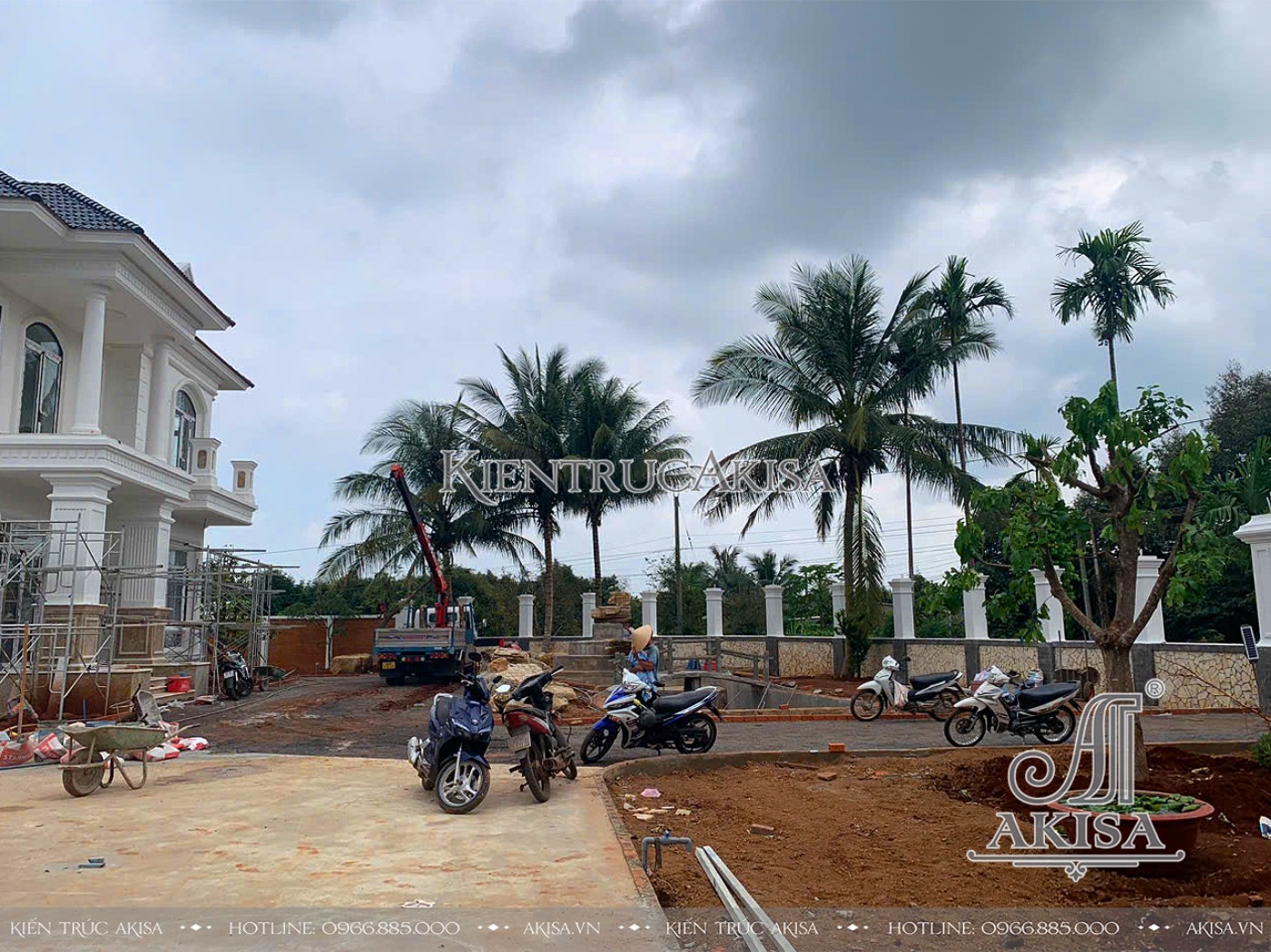 Hình ảnh thi công biệt thự 2 tầng tại Đồng Nai 