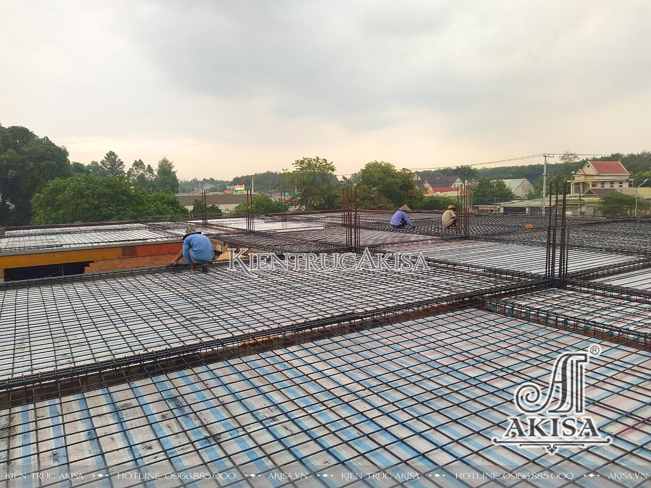 Thi công biệt thự 2 tầng cổ điển Pháp 