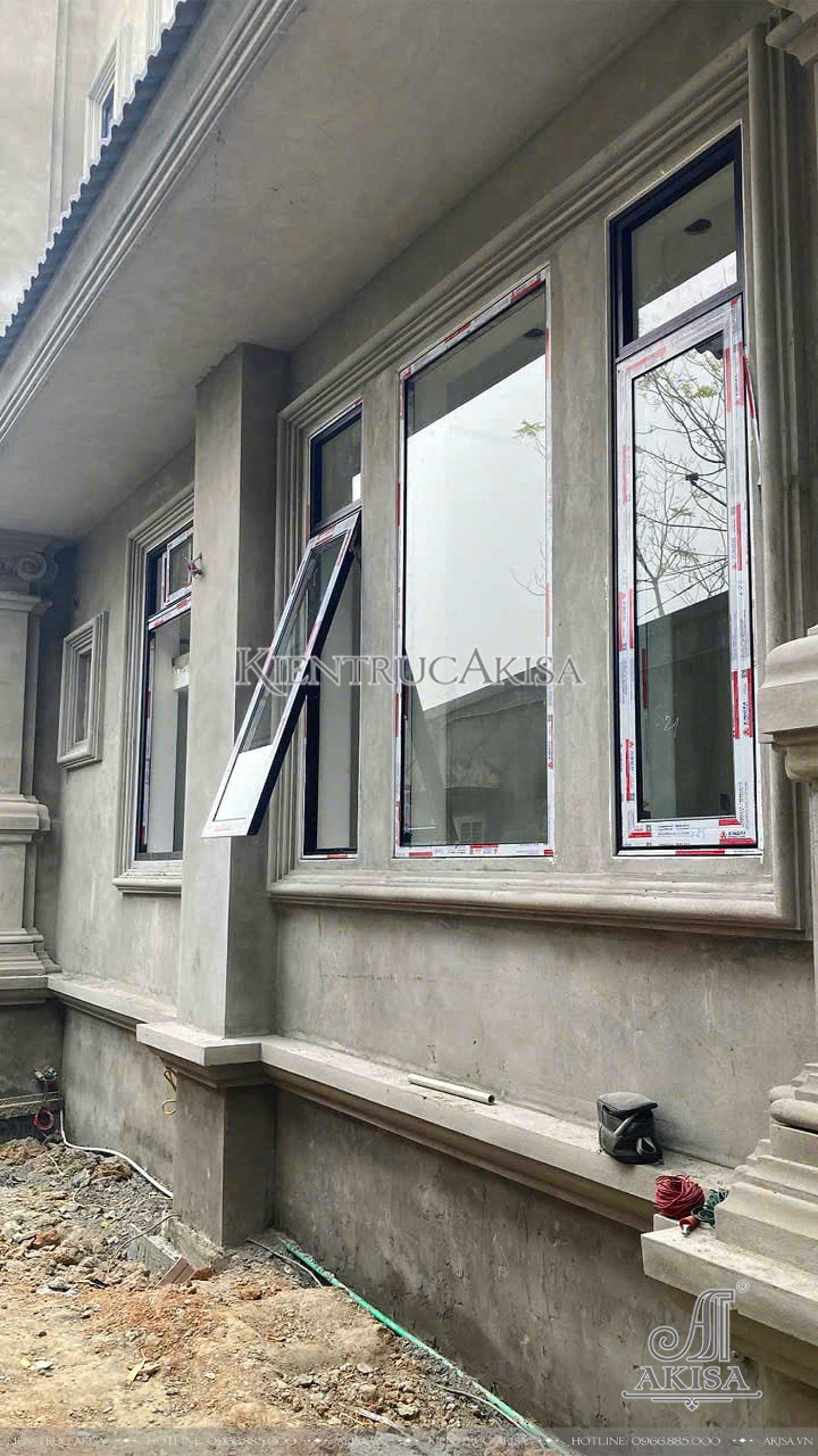 Thi công biệt thự 3 tầng tại Tuyên Quang.