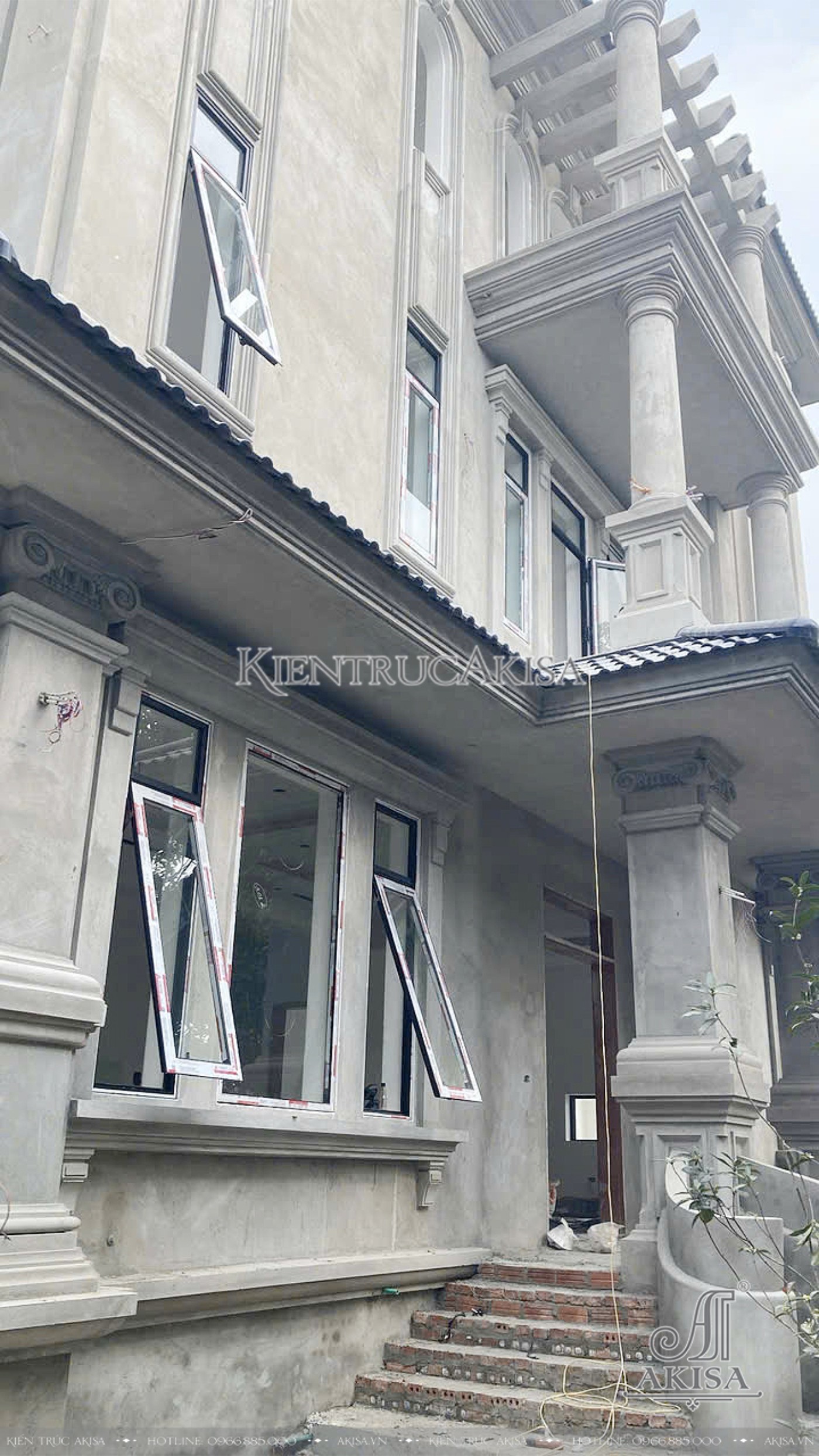Thi công biệt thự 3 tầng tại Tuyên Quang.