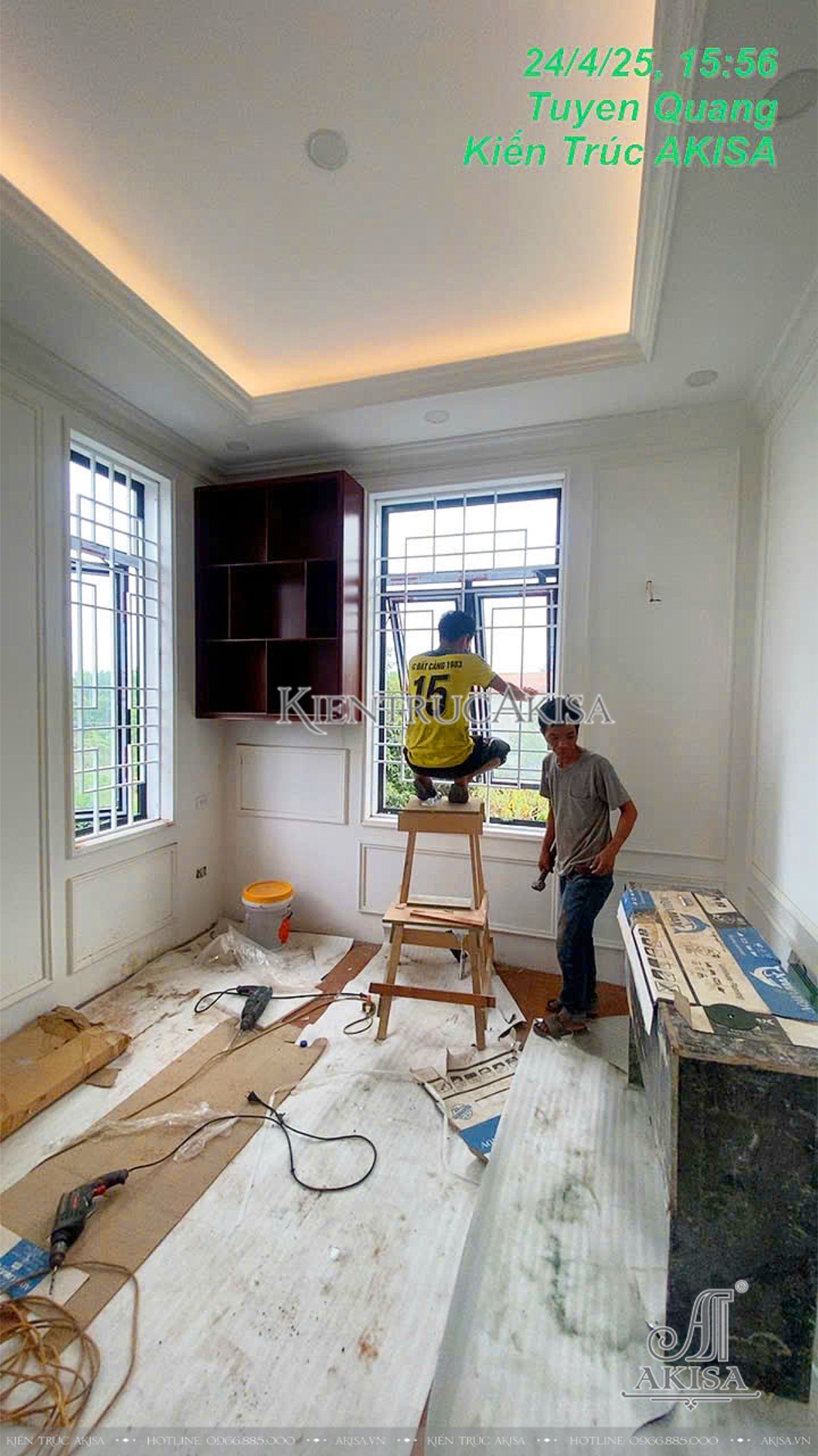Thi công nội thất biệt thự 3 tầng tại Tuyên Quang