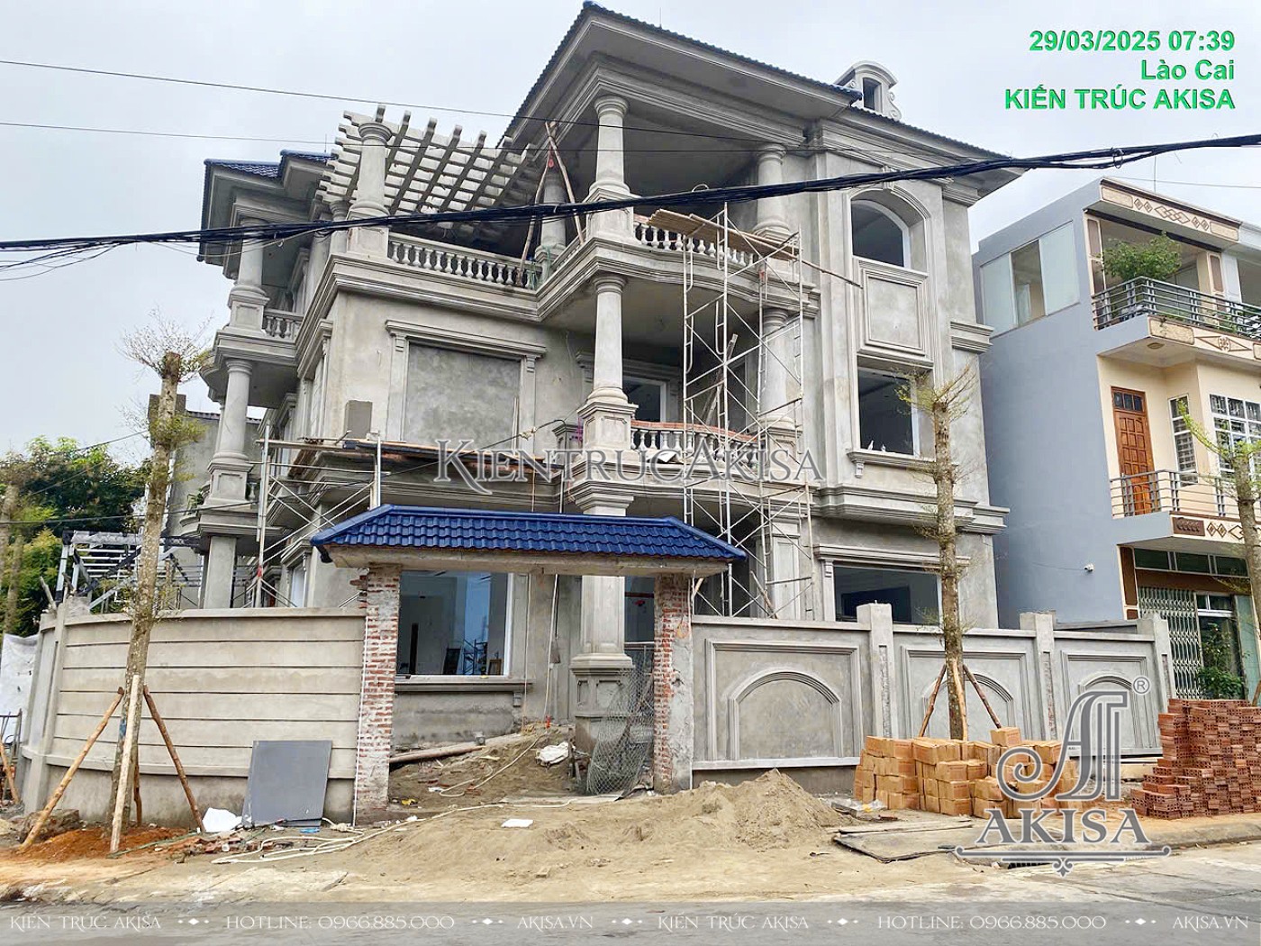 Thiết kế và thi công trọn gói biệt thự 3 tầng tại Lào Cai