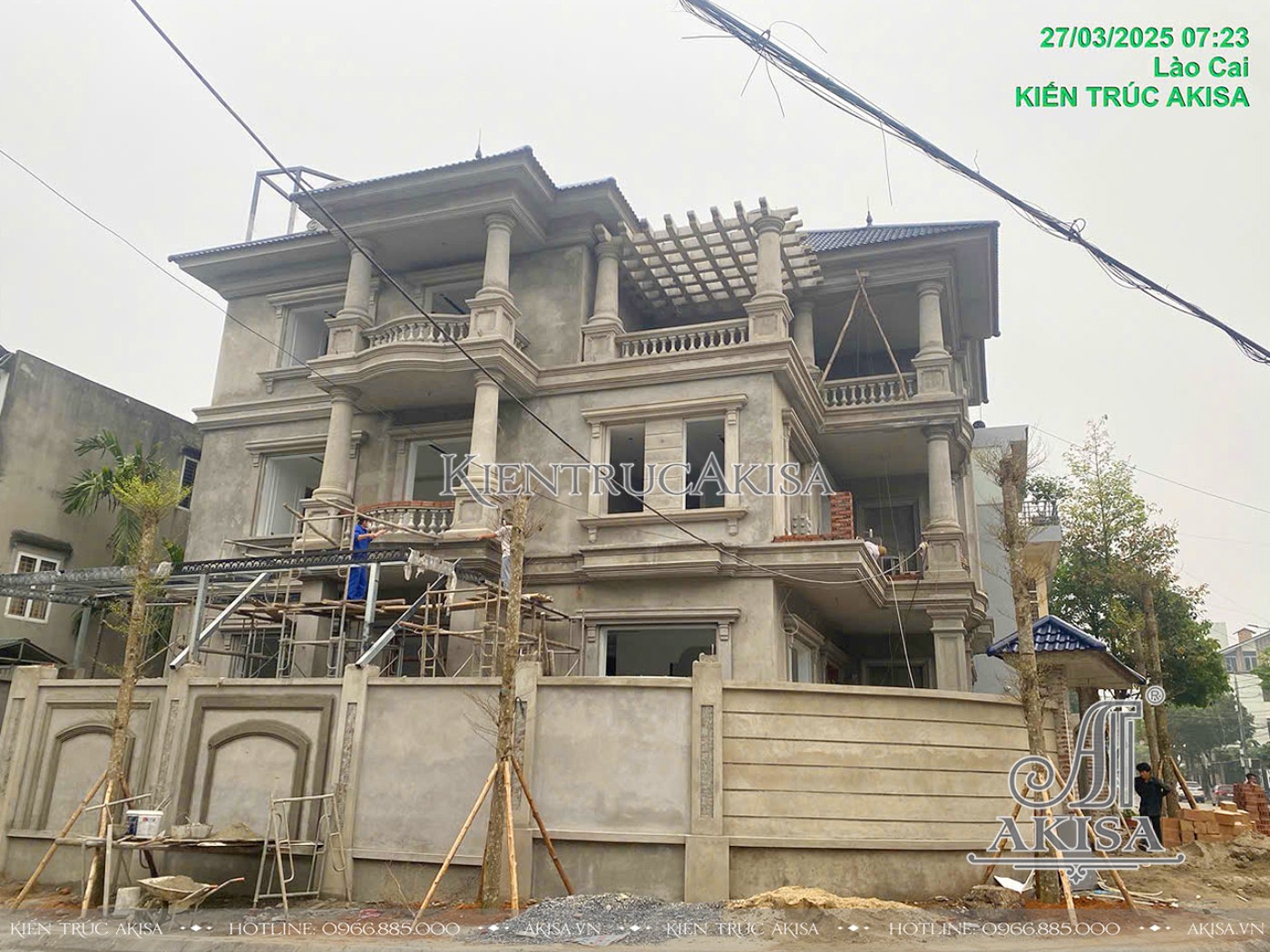 Thiết kế và thi công trọn gói biệt thự 3 tầng tại Lào Cai