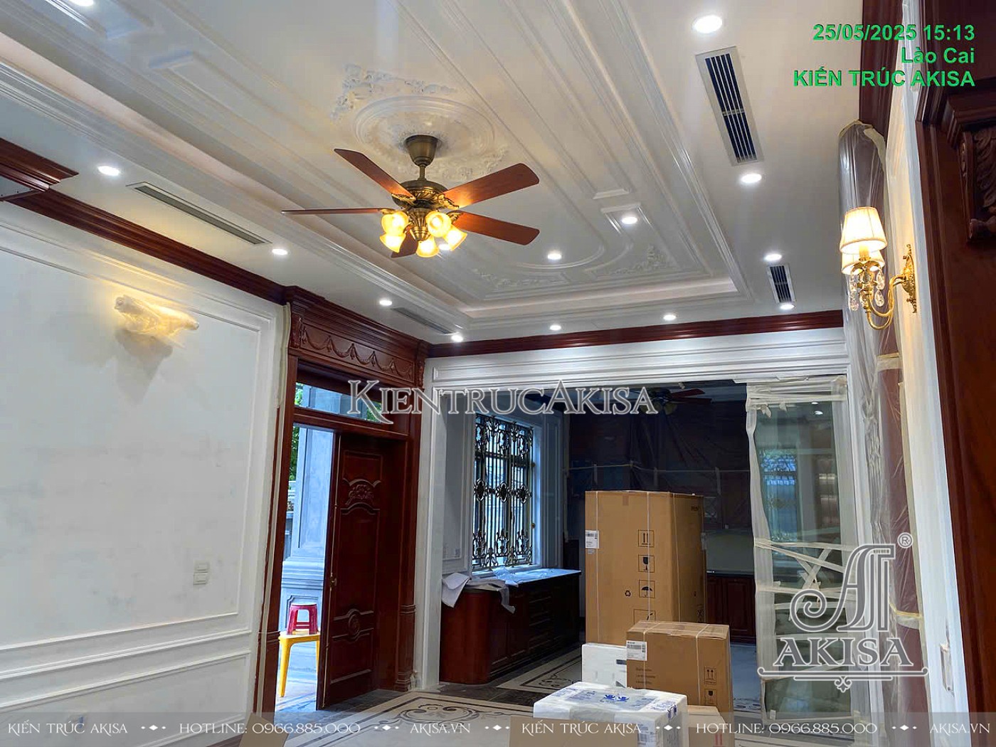 Thi công nội thất biệt thự 3 tầng tại Lào Cai