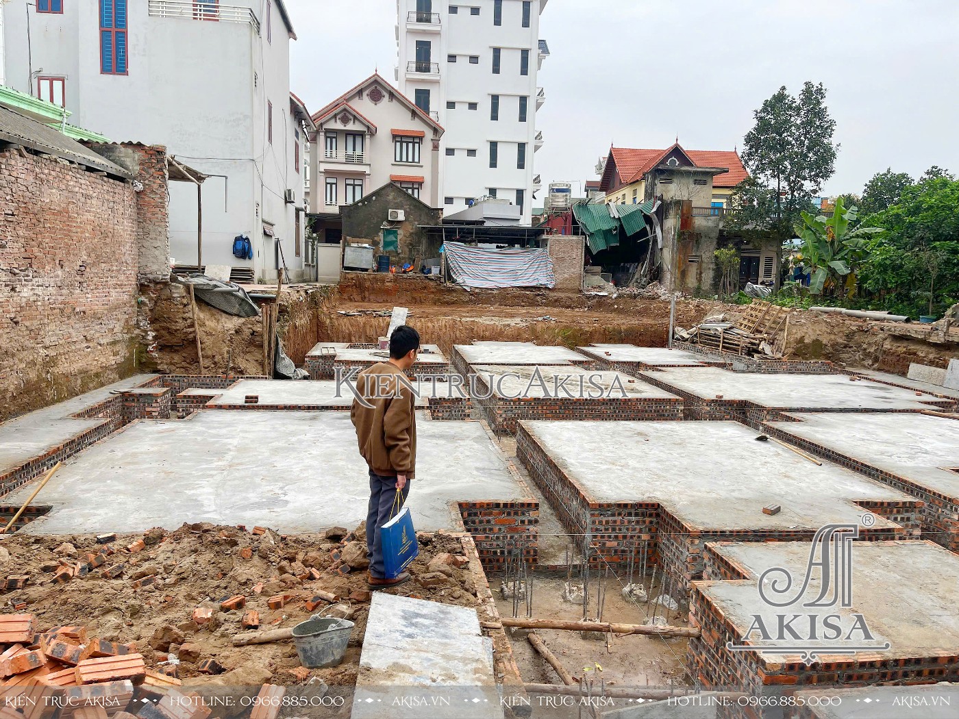Giám sát thi công lâu đài 3 tầng tại Bắc Ninh 