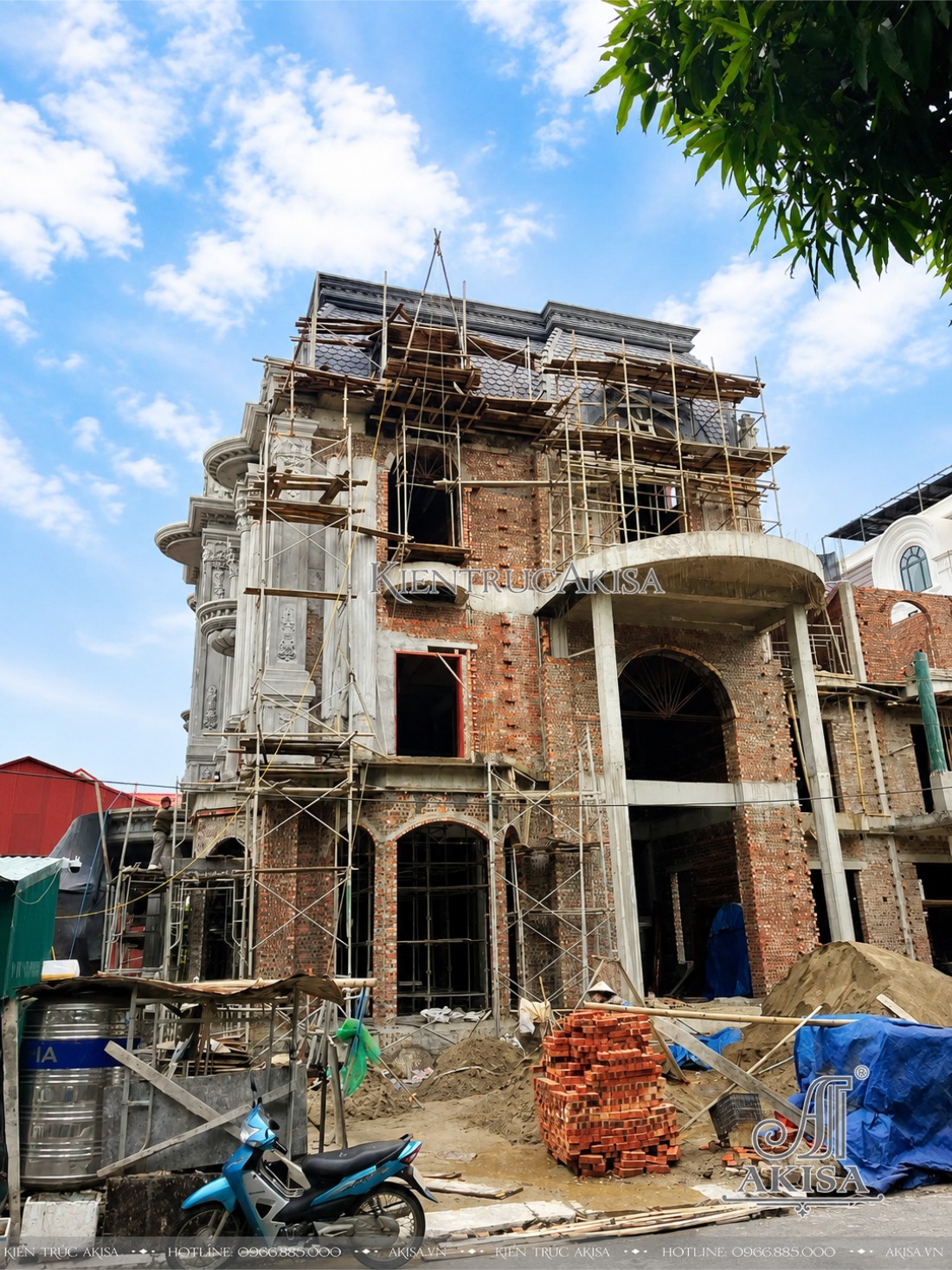 Giám sát thi công biệt thự Pháp 3 tầng