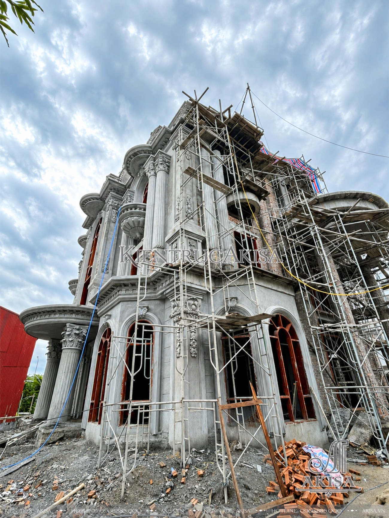Giám sát thi công biệt thự Pháp 3 tầng
