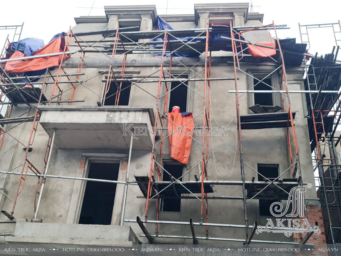 giám sát thi công biệt thự cổ điển 3 tầng tại Hồ Chí Minh