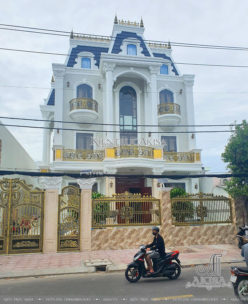 Hình ảnh hoàn thiện biệt thự tân cổ điển 3 tầng tại Bình Thuận