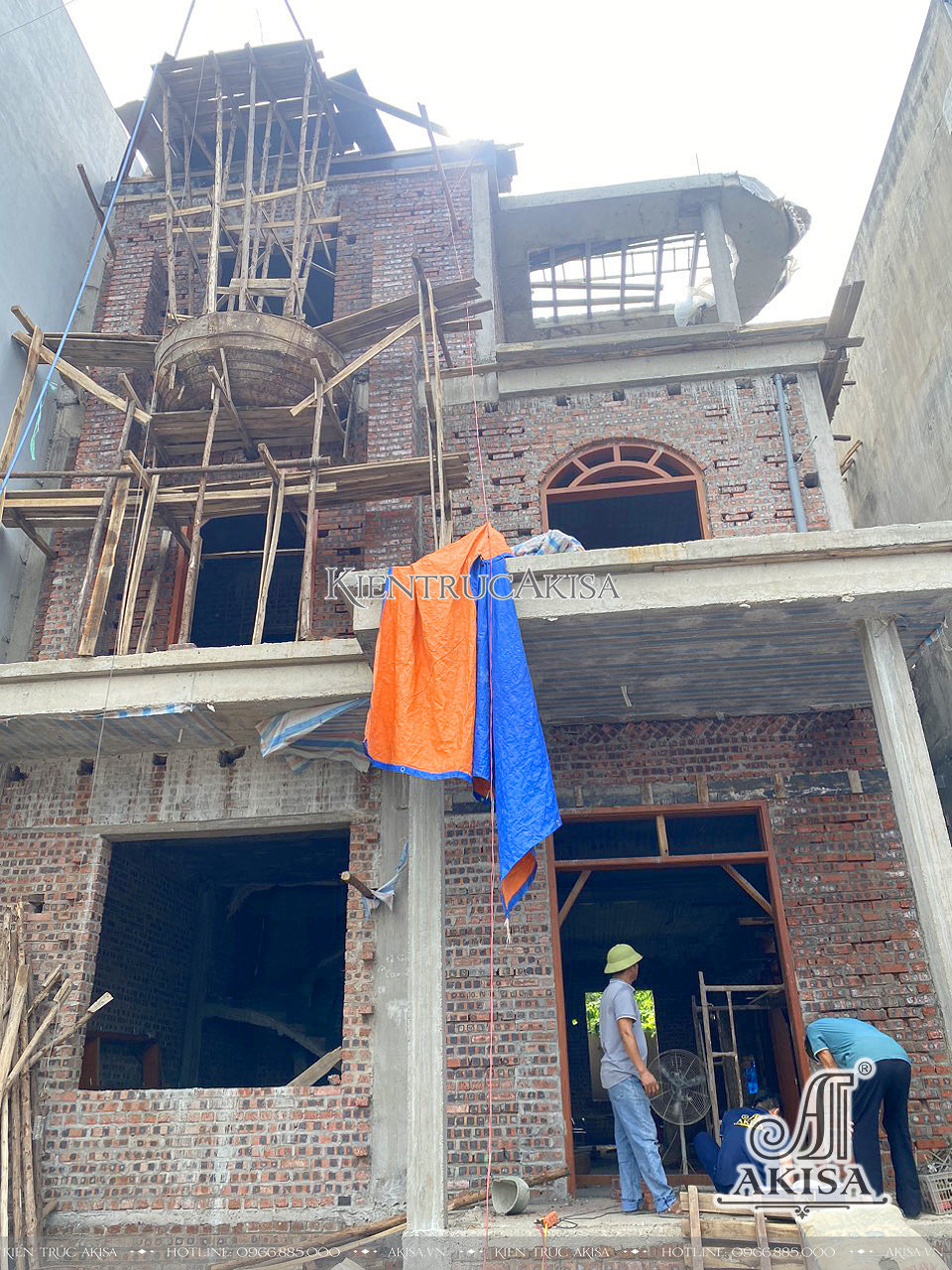 thi công biệt thự tân cổ điển 3 tầng tại Bắc Ninh