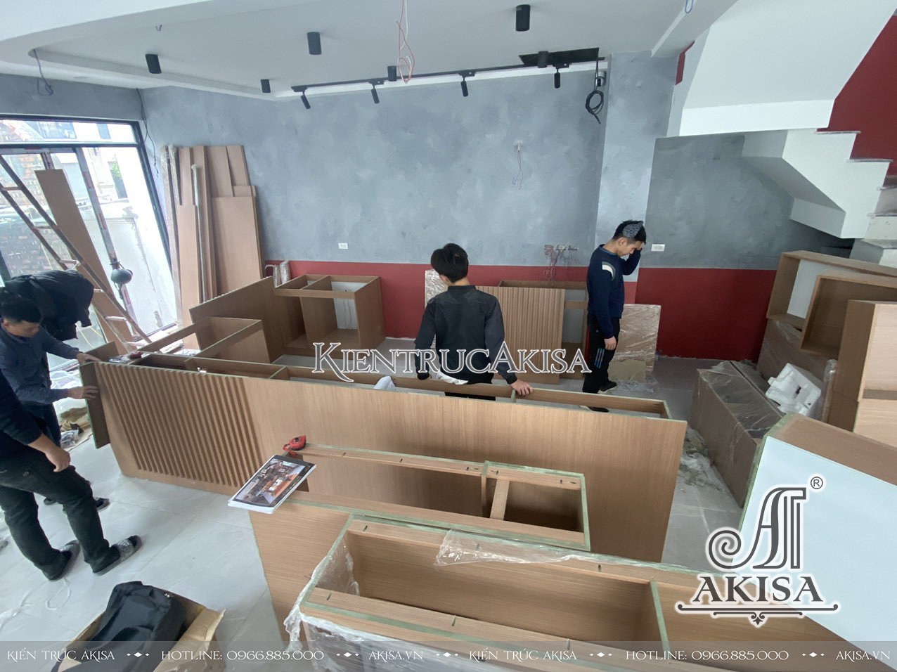 Akisa thiết kế và thi công cải tạo nội thất quán cafe sân vườn tại Hà Nội.