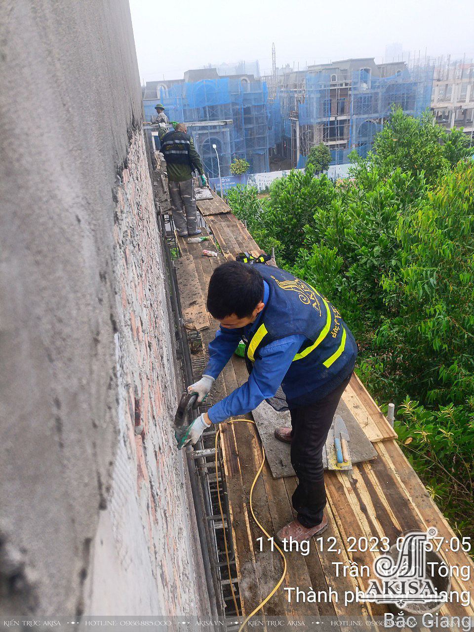 Akisa thiết kế và thi công trọn gói nhà phố hiện đại 4 tầng tại Bắc Giang 