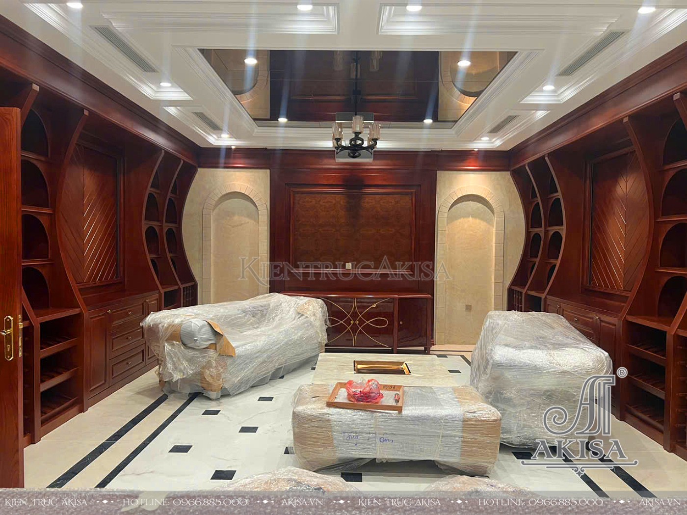 Thi công nội thất biệt thự liền kề - Thi công lắp đồ nội thất liền tường