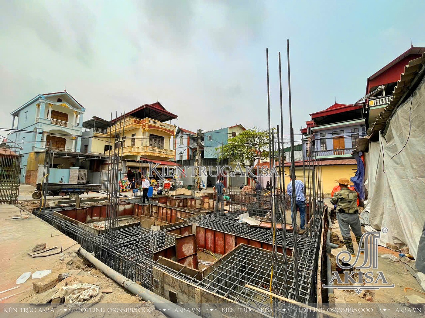 Giám sát thi công biệt thự tân cổ điển tại Bắc Ninh 