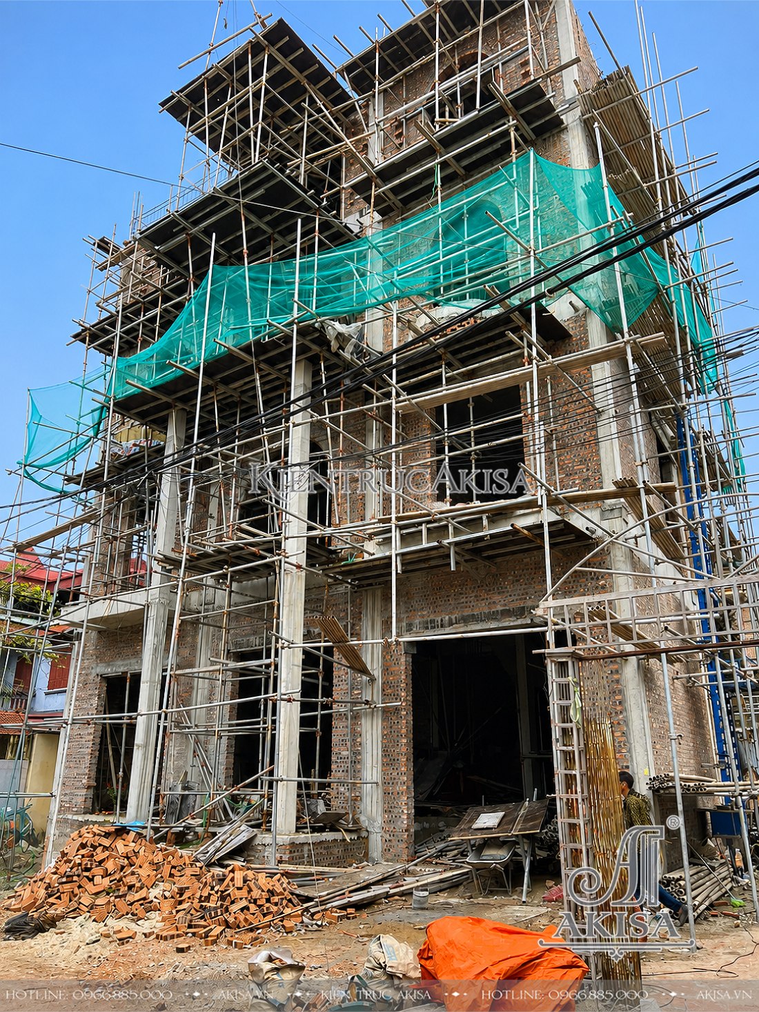 Giám sát thi công biệt thự tân cổ điển tại Bắc Ninh 