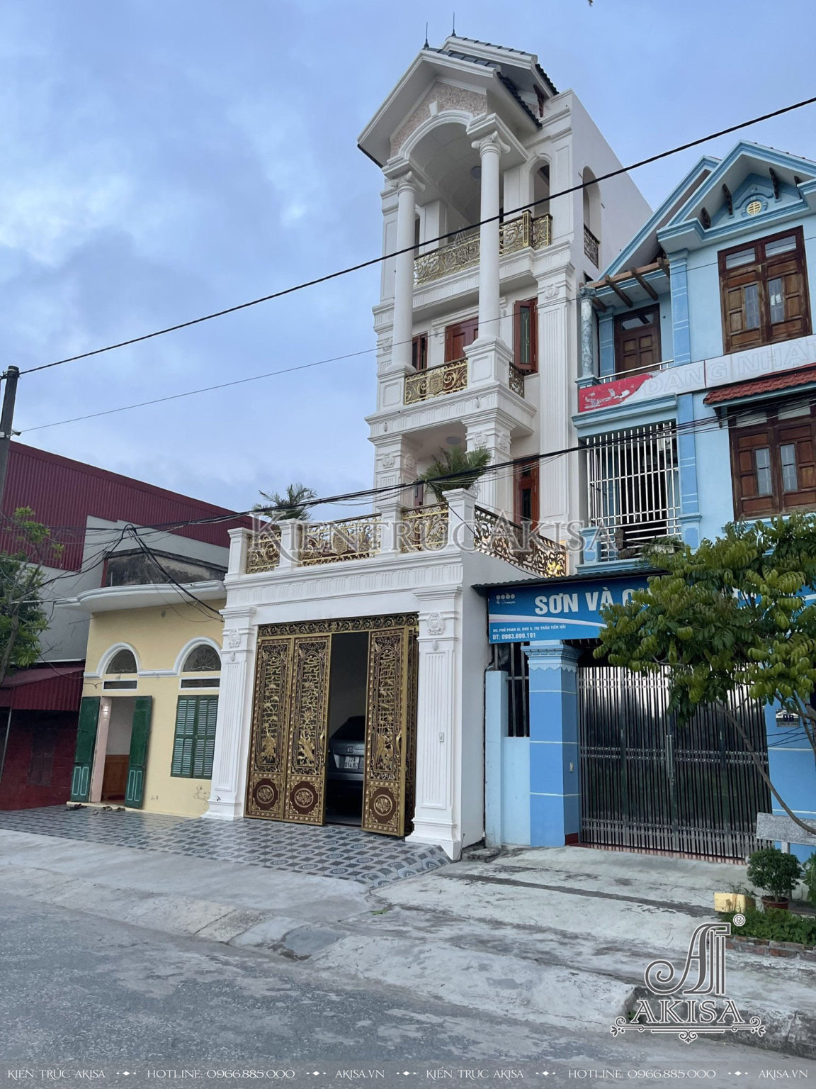 hình ảnh Hoàn thiện nhà phố tân cổ điển 4 tầng tại Thái Bình