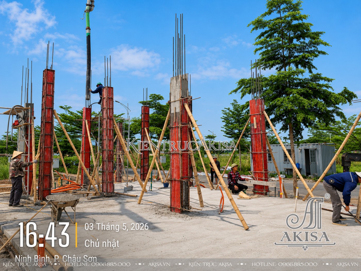 Thi công dự án khách sạn 5 tầng 