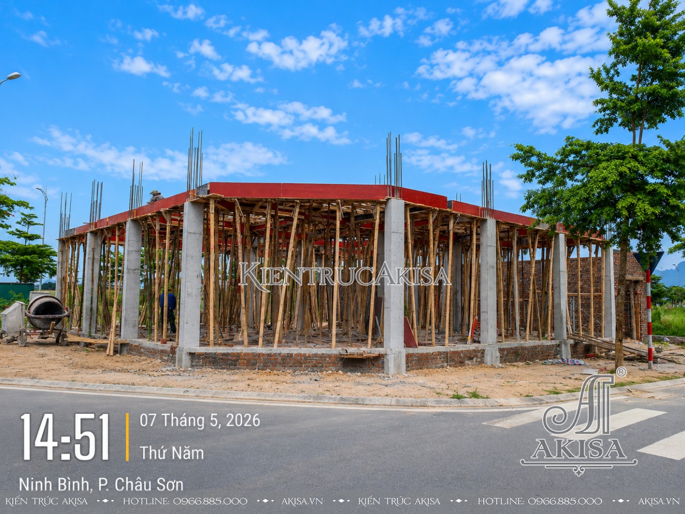 Thi công dự án khách sạn 5 tầng 