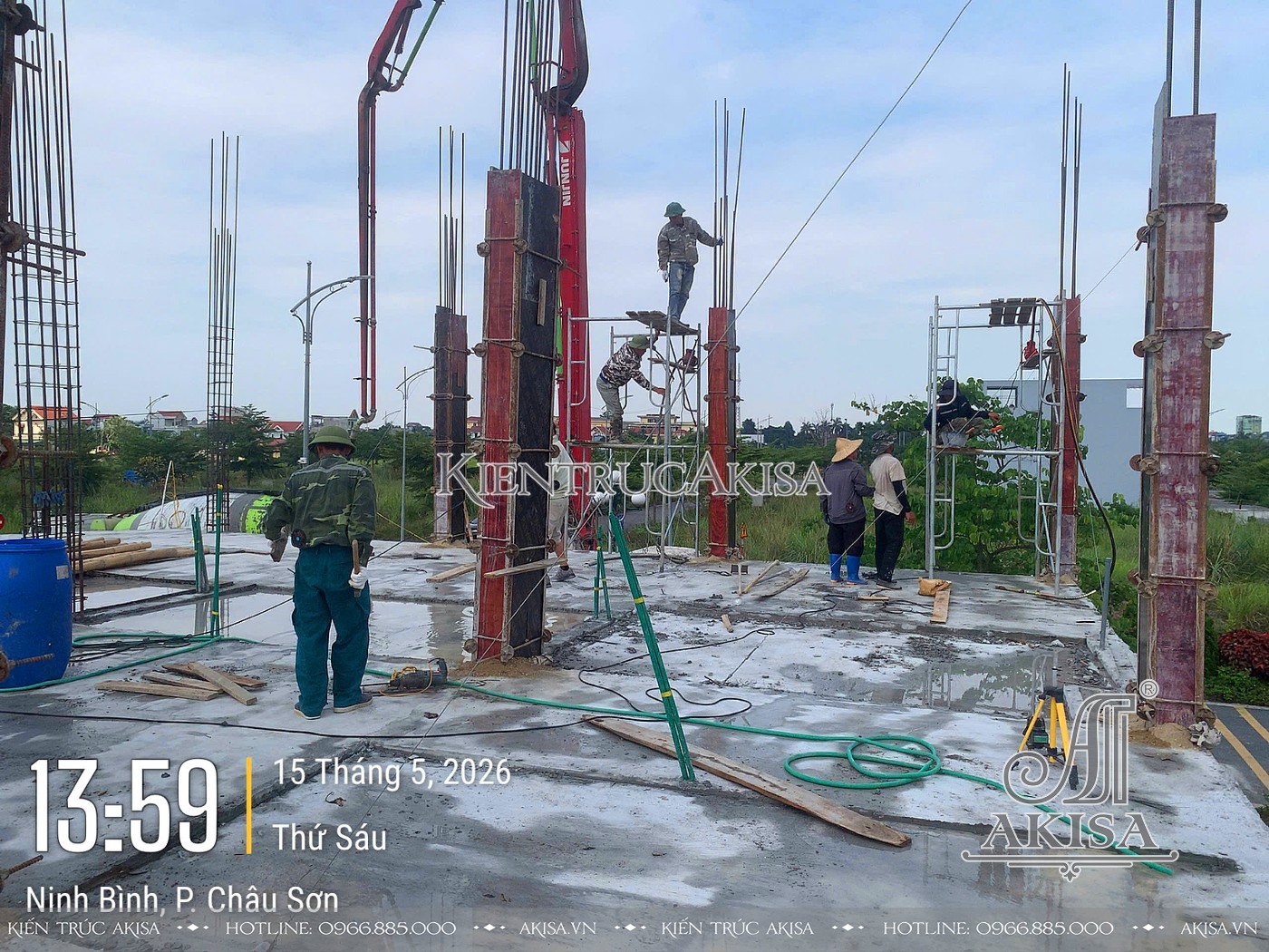 Thi công dự án khách sạn 5 tầng 
