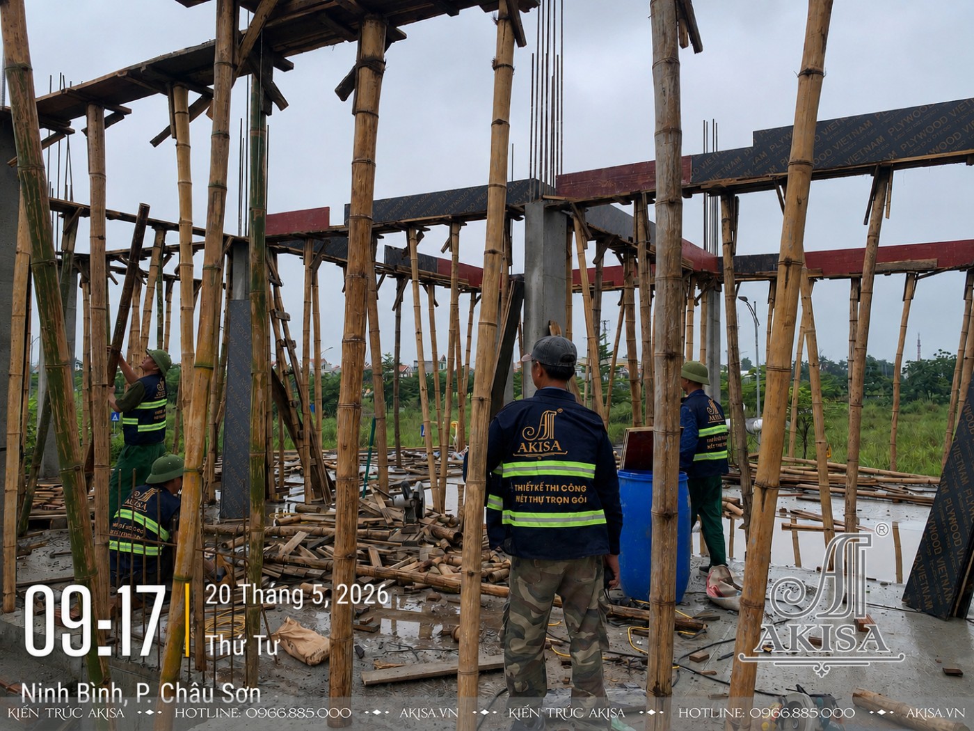 Thi công dự án khách sạn 5 tầng 