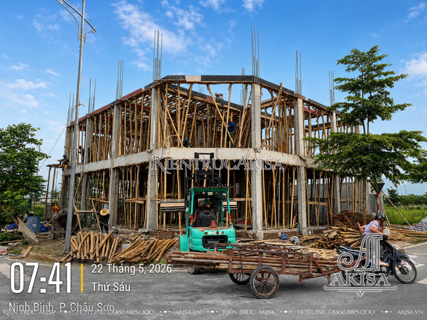 Thi công dự án khách sạn 5 tầng 