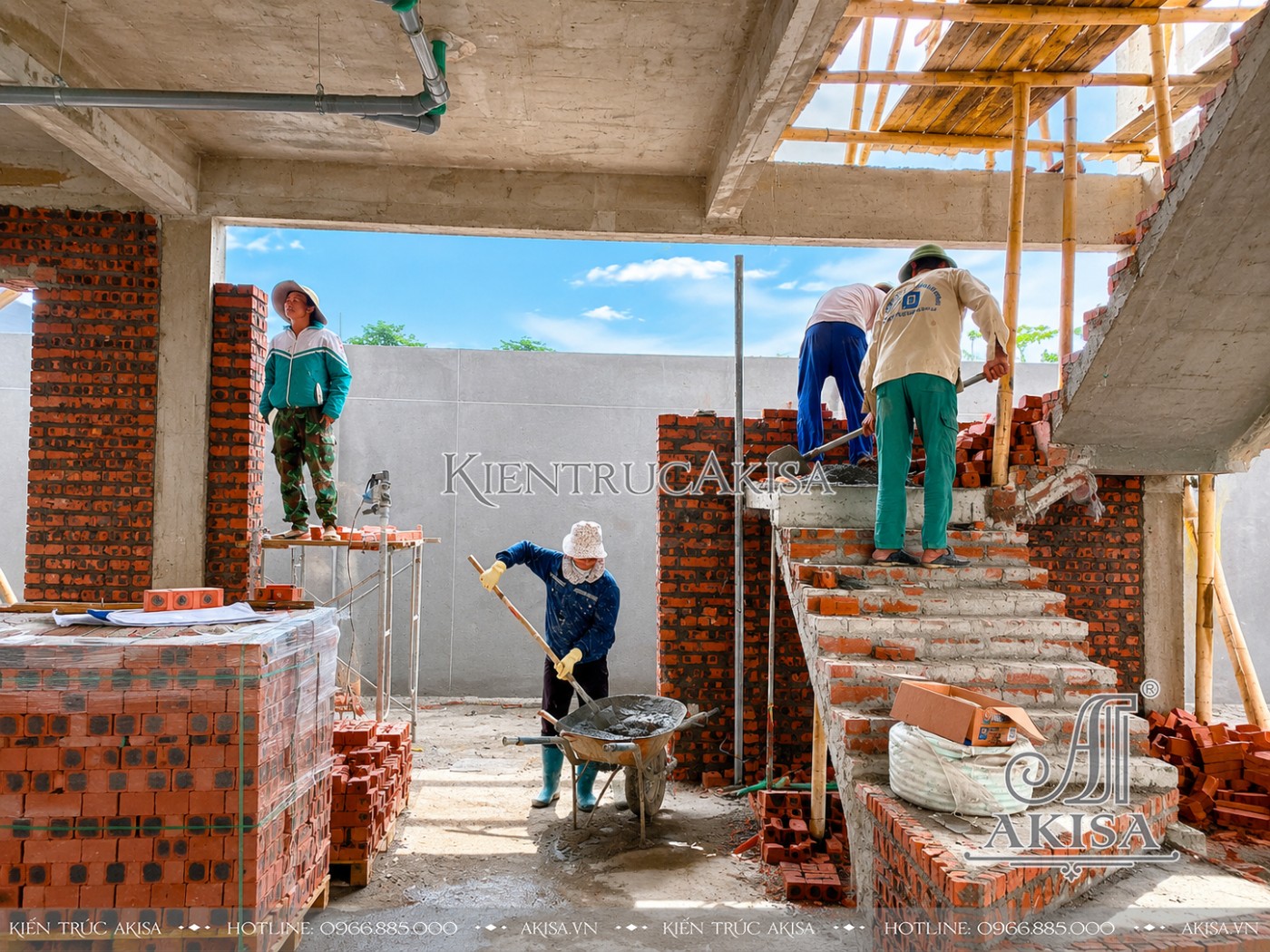 Thi công dự án khách sạn 5 tầng 