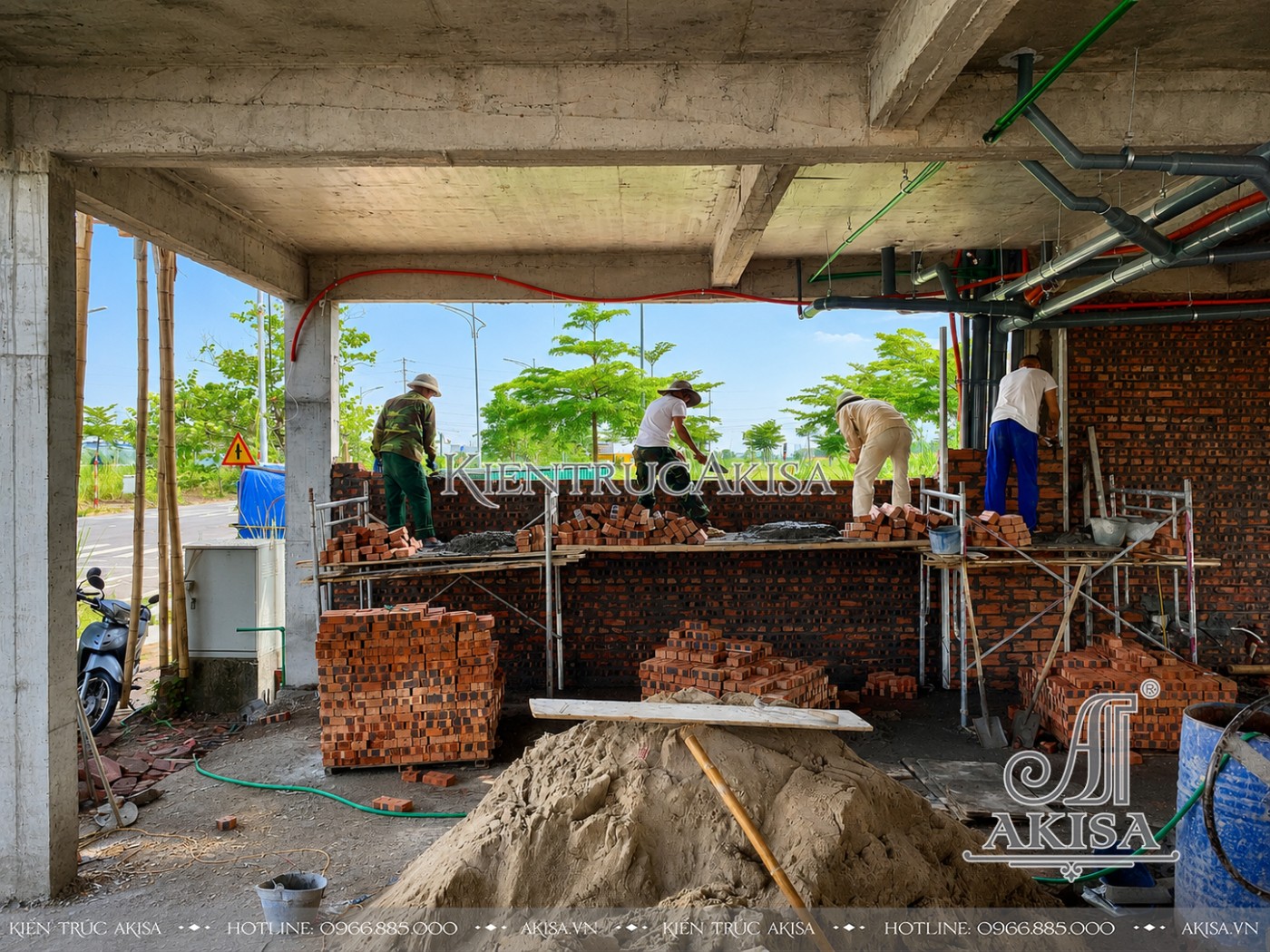 Thi công dự án khách sạn 5 tầng 