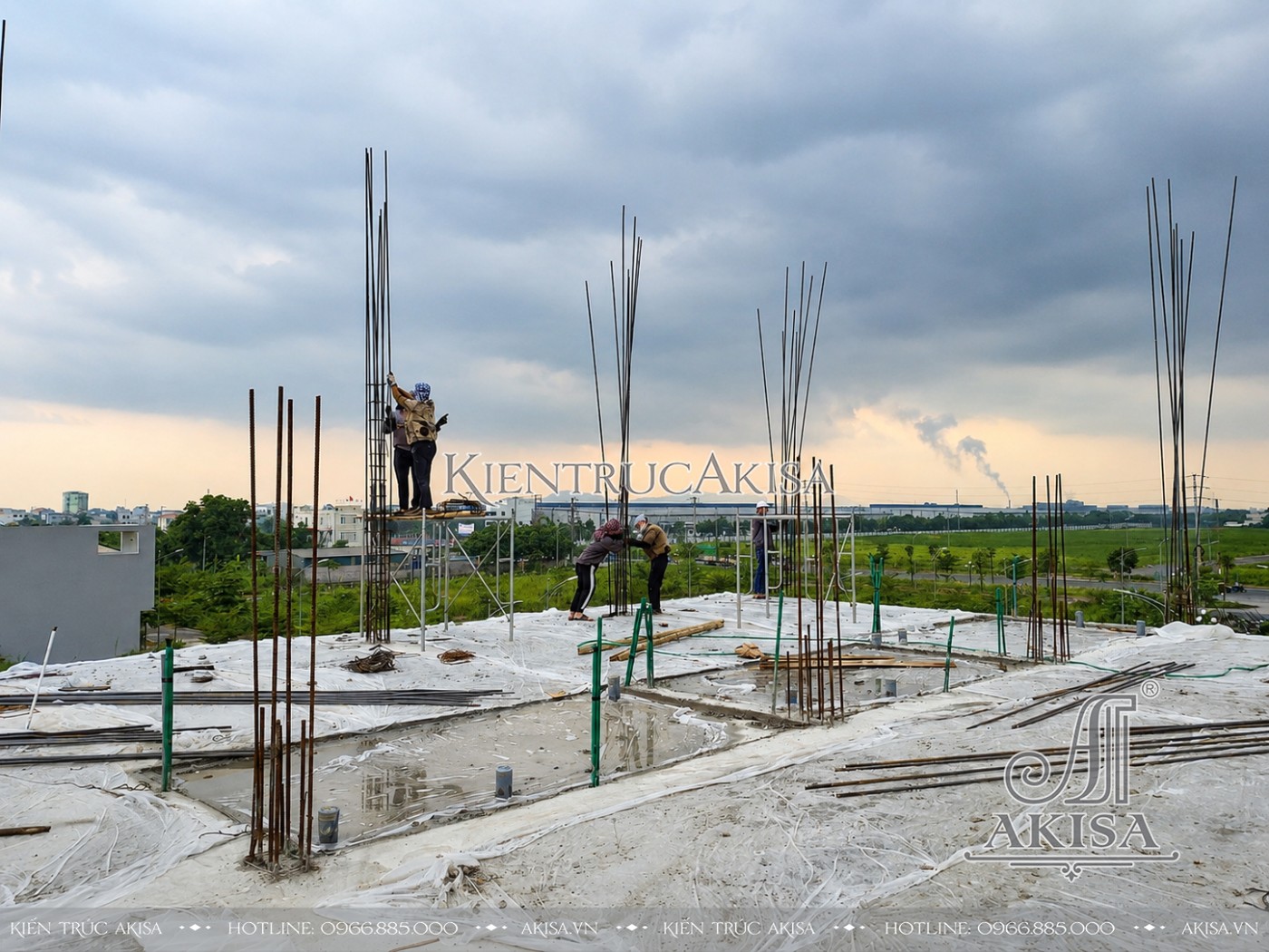 Thi công dự án khách sạn 5 tầng 