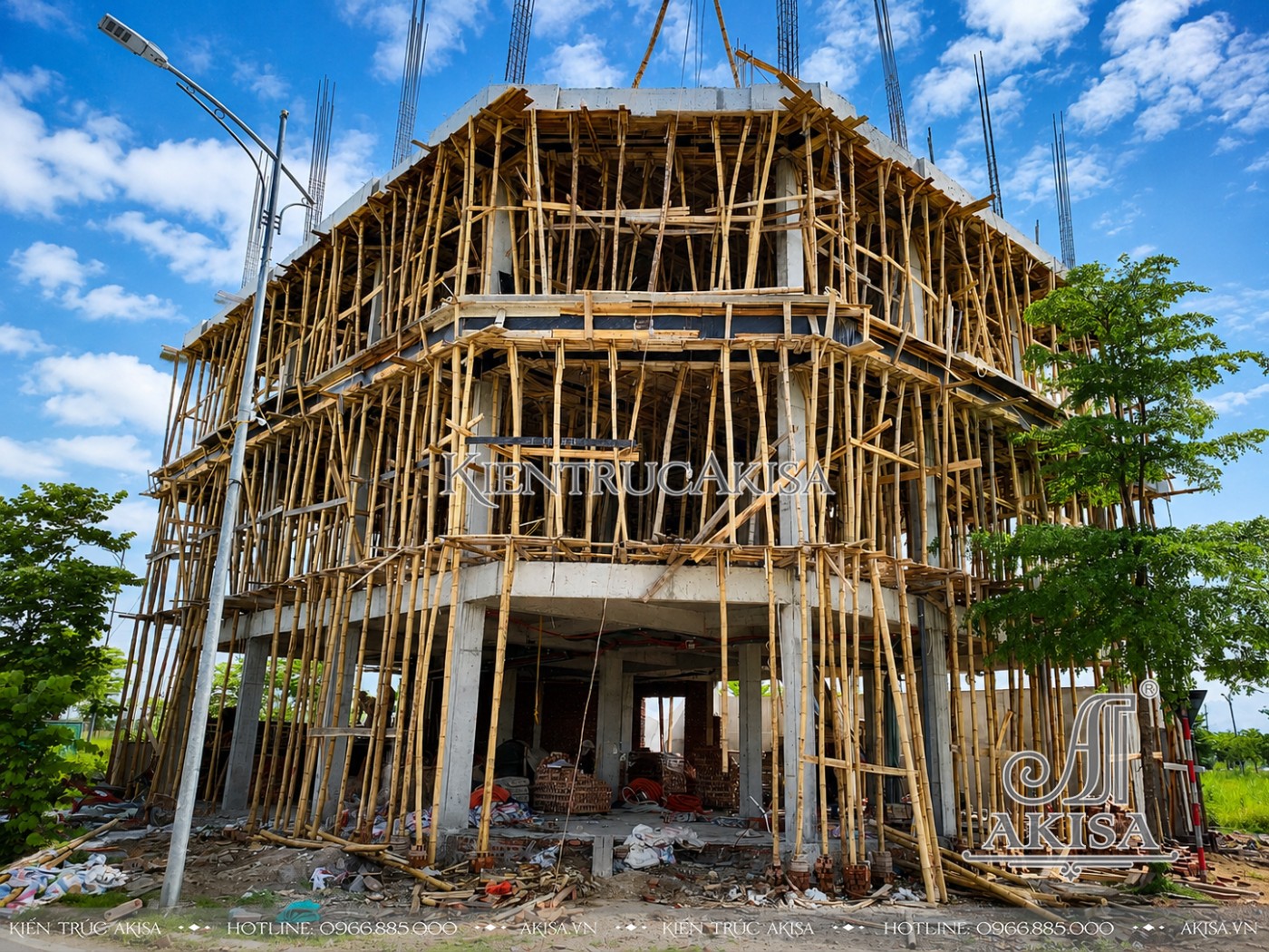 Thi công dự án khách sạn 5 tầng
