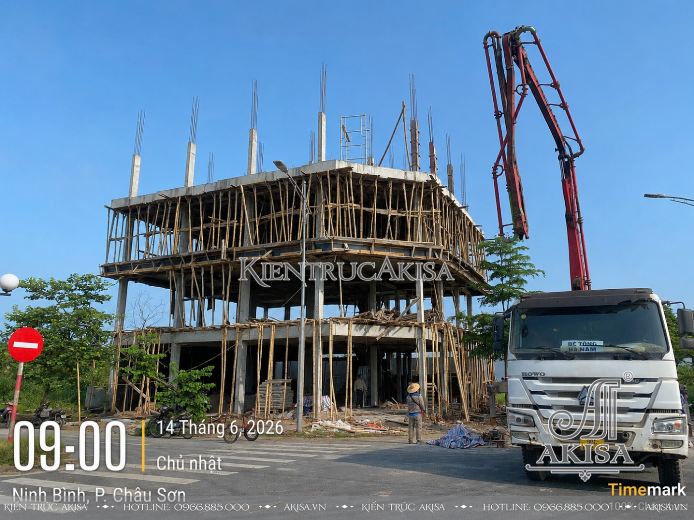 Thi công dự án khách sạn 5 tầng 