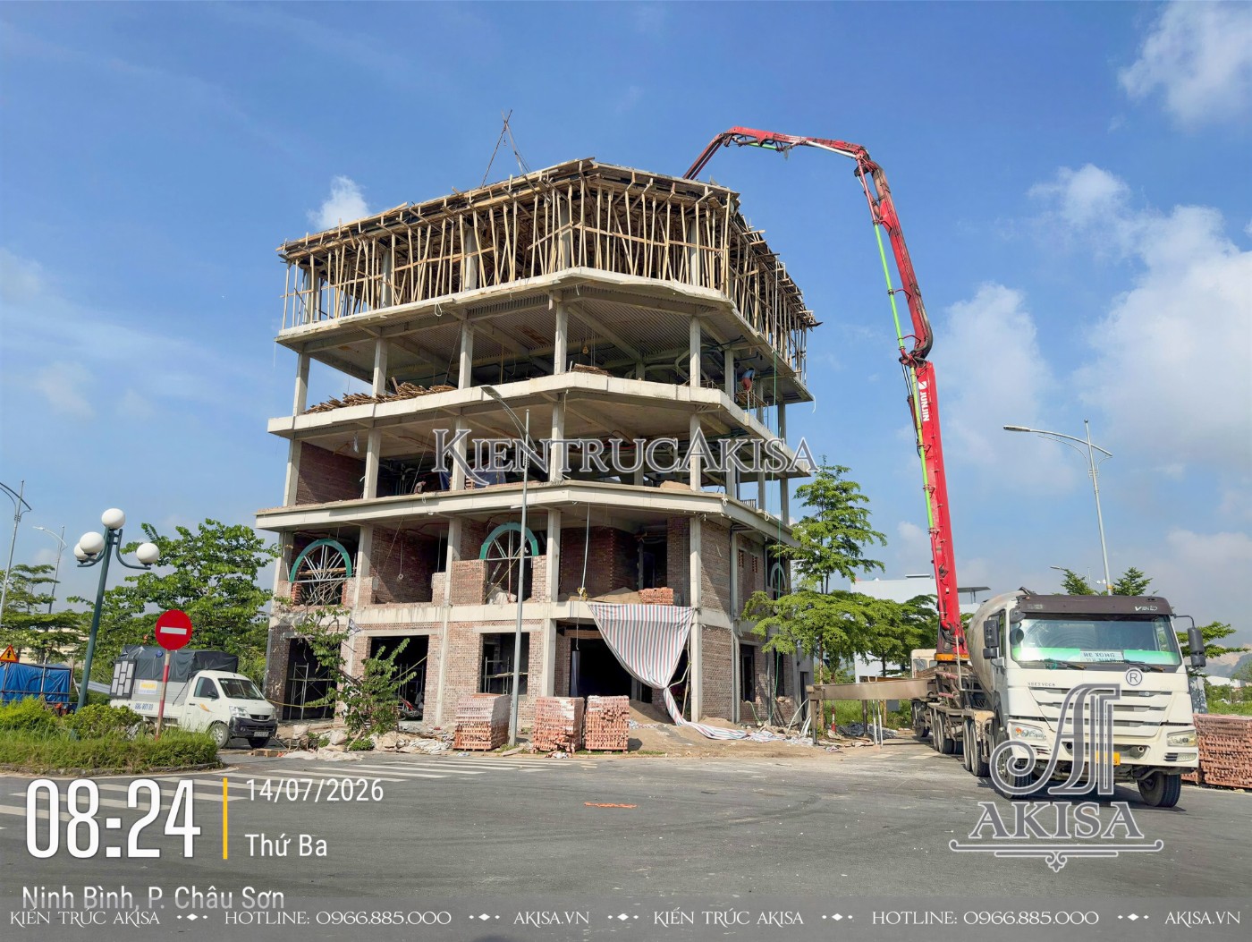 Thi công dự án khách sạn 5 tầng