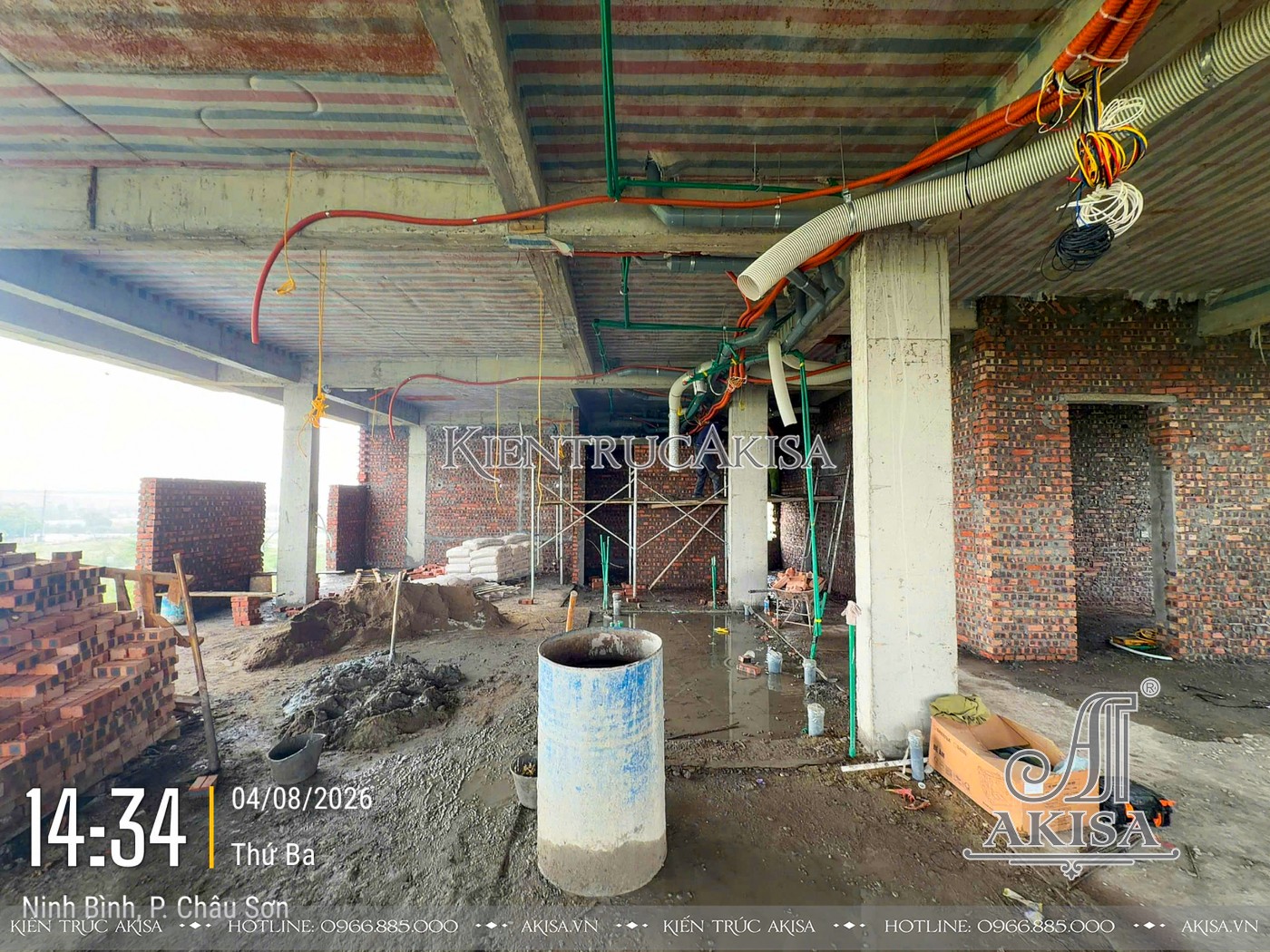Thi công dự án khách sạn 5 tầng 