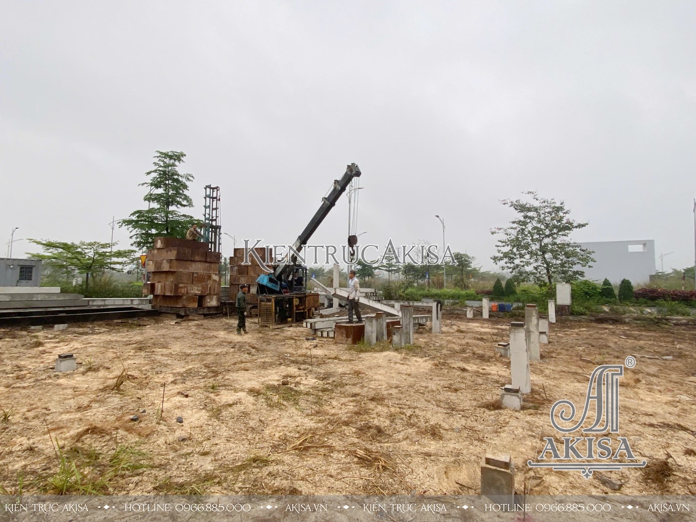 Thi công dự án khách sạn 5 tầng 