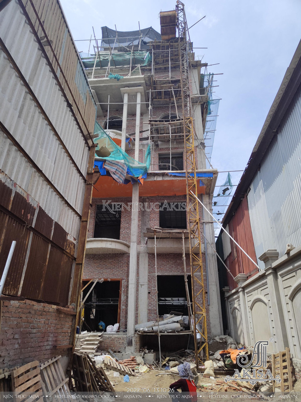 Giám sát thi công biệt thự 5 tầng tân cổ điển tại Bắc Ninh