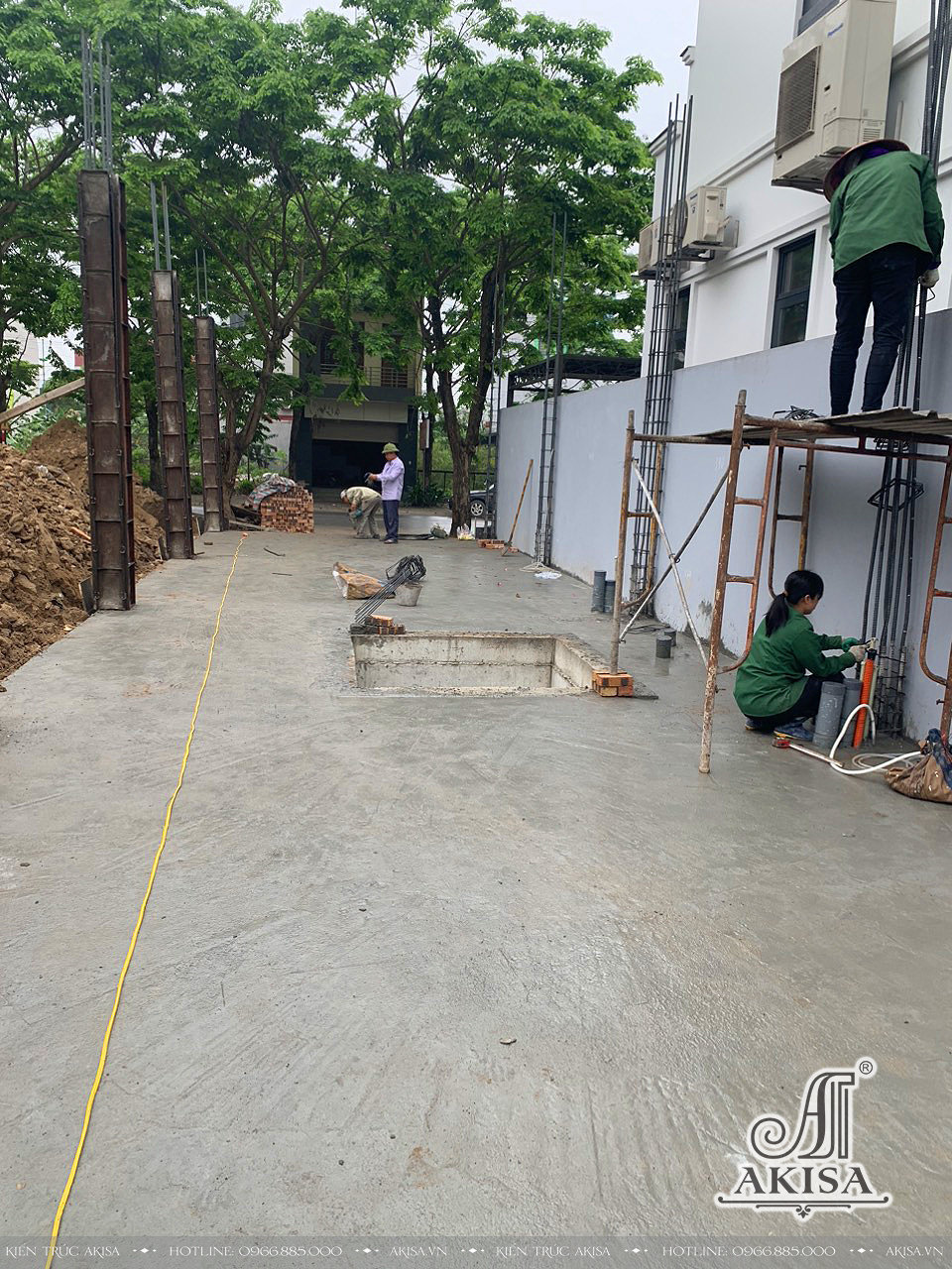 Giám sát thi công nhà phố tân cổ điển 5 tầng tại Bắc Ninh