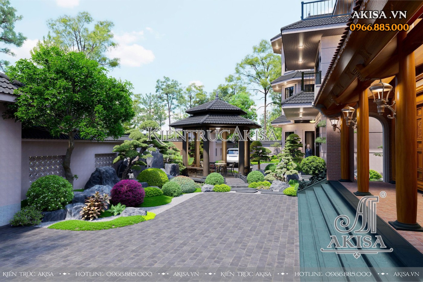 Thiết kế sân vườn kiểu Nhật 