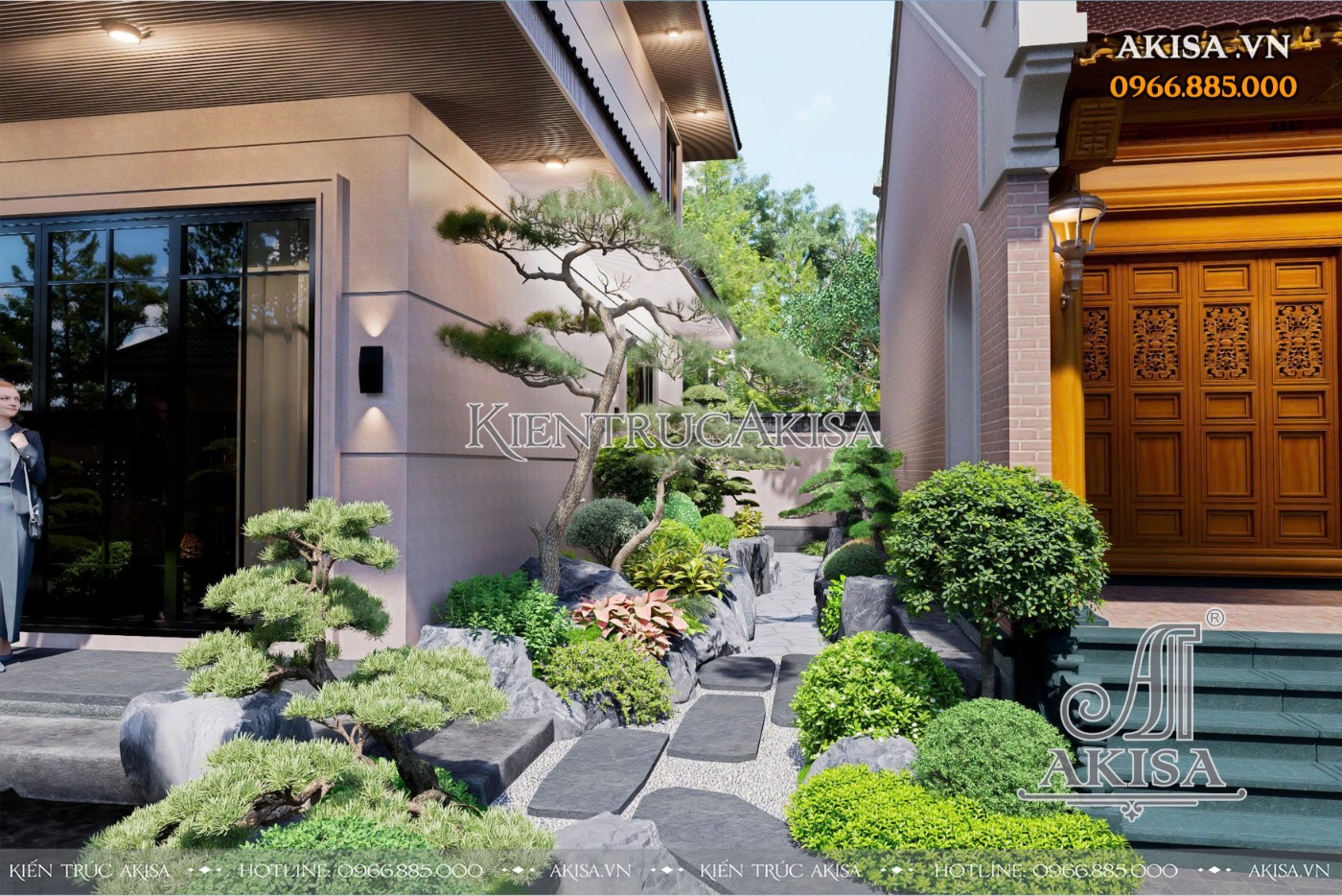 Thiết kế sân vườn kiểu Nhật 