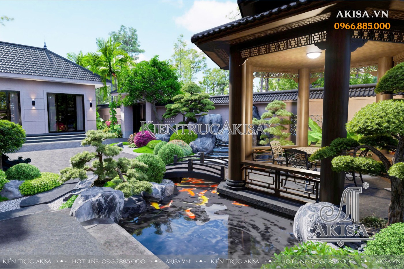 Thiết kế sân vườn kiểu Nhật 